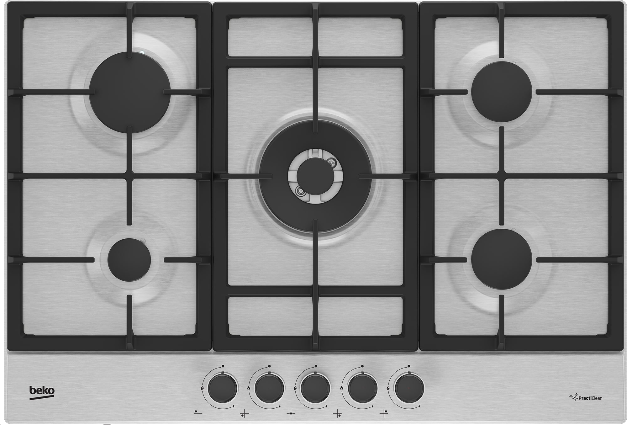 Beko CIHYG32SXE 75cm Gas Hob | Stylish 5-Burner Stainless Steel Cooker Hob thumbnail image