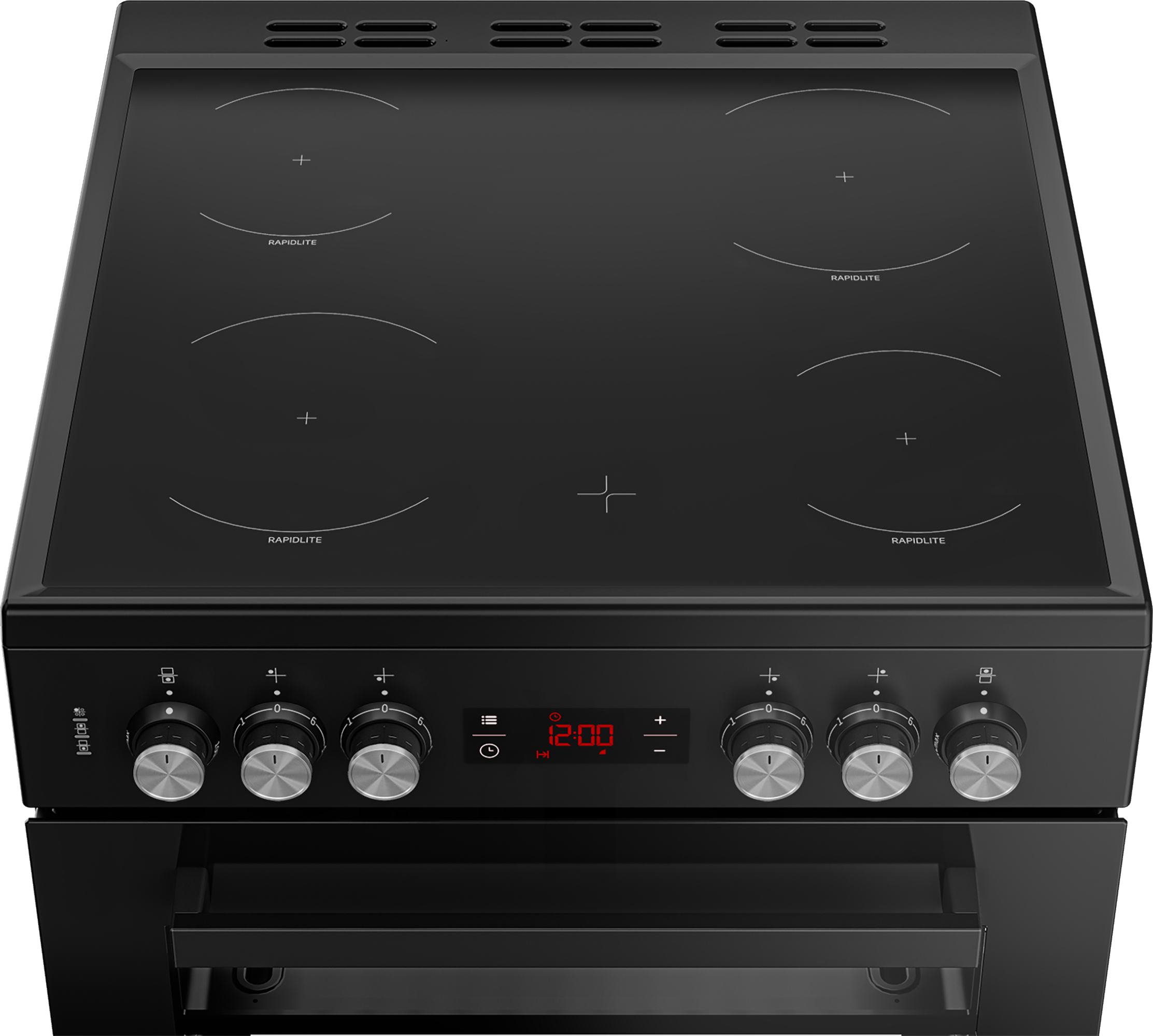 Beko EDC634K 60cm Double Oven Electric Cooker with Ceramic Hob - Black thumbnail image