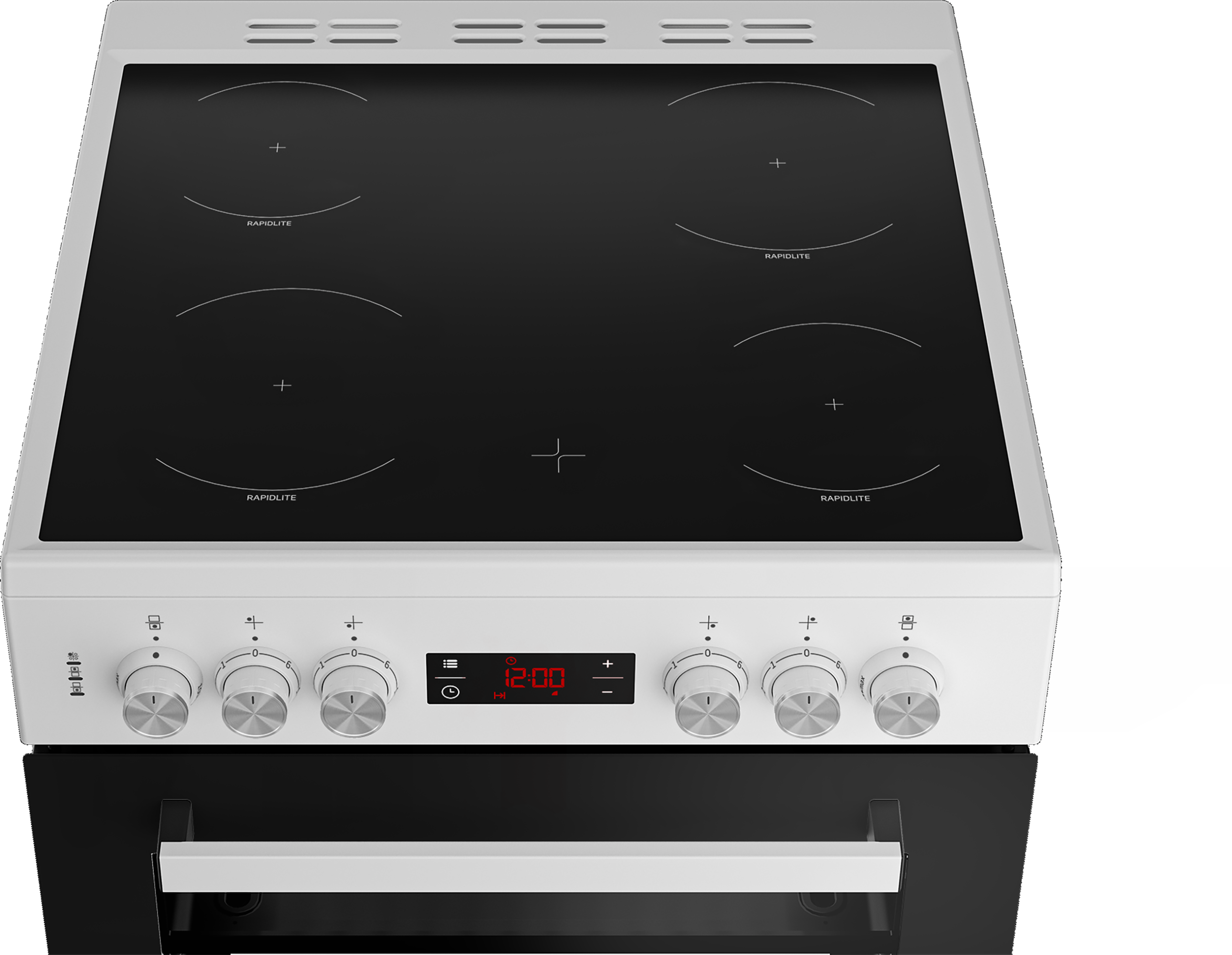 Beko EDC634W 60cm Double Oven Electric Cooker with Ceramic Hob - White thumbnail image