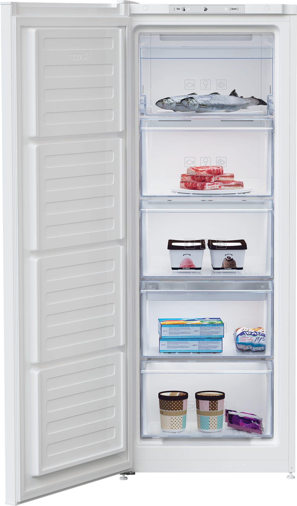 Beko FCFM3545W 54cm Frost Free Tall Freezer - White thumbnail image