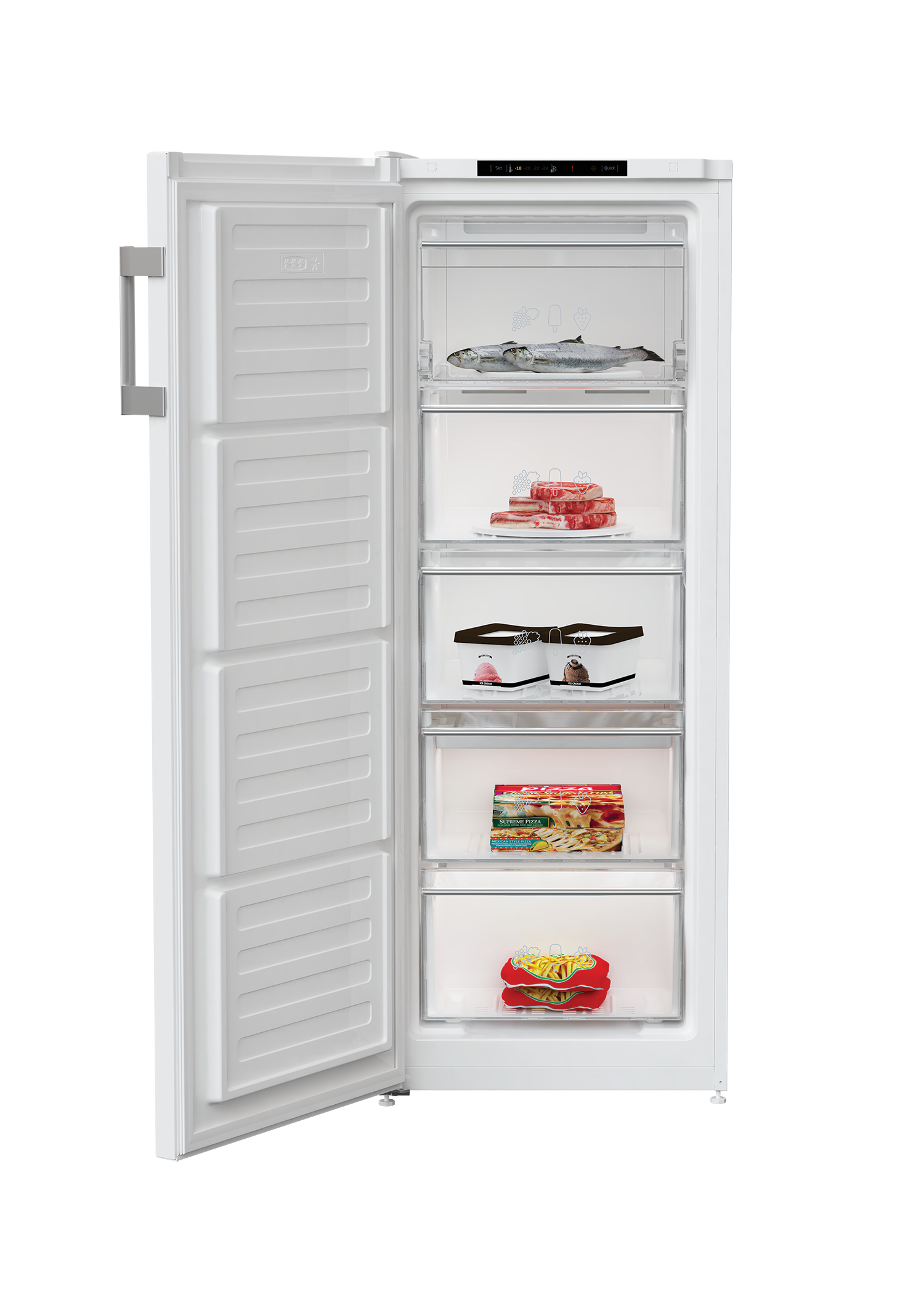 Blomberg FNT44550 54cm Frost Free Tall Freezer - White thumbnail image