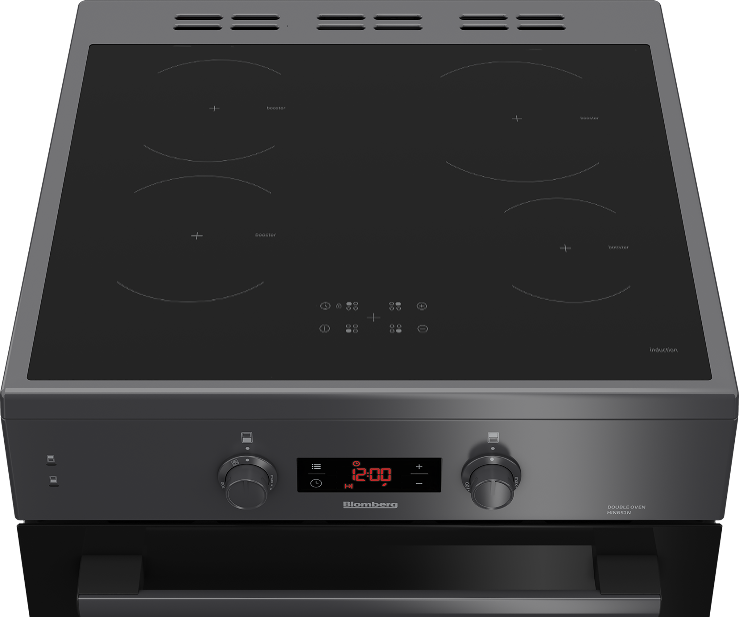 Blomberg HIN651N 60cm Double Oven Electric Cooker with Induction Hob - Anthracite thumbnail image
