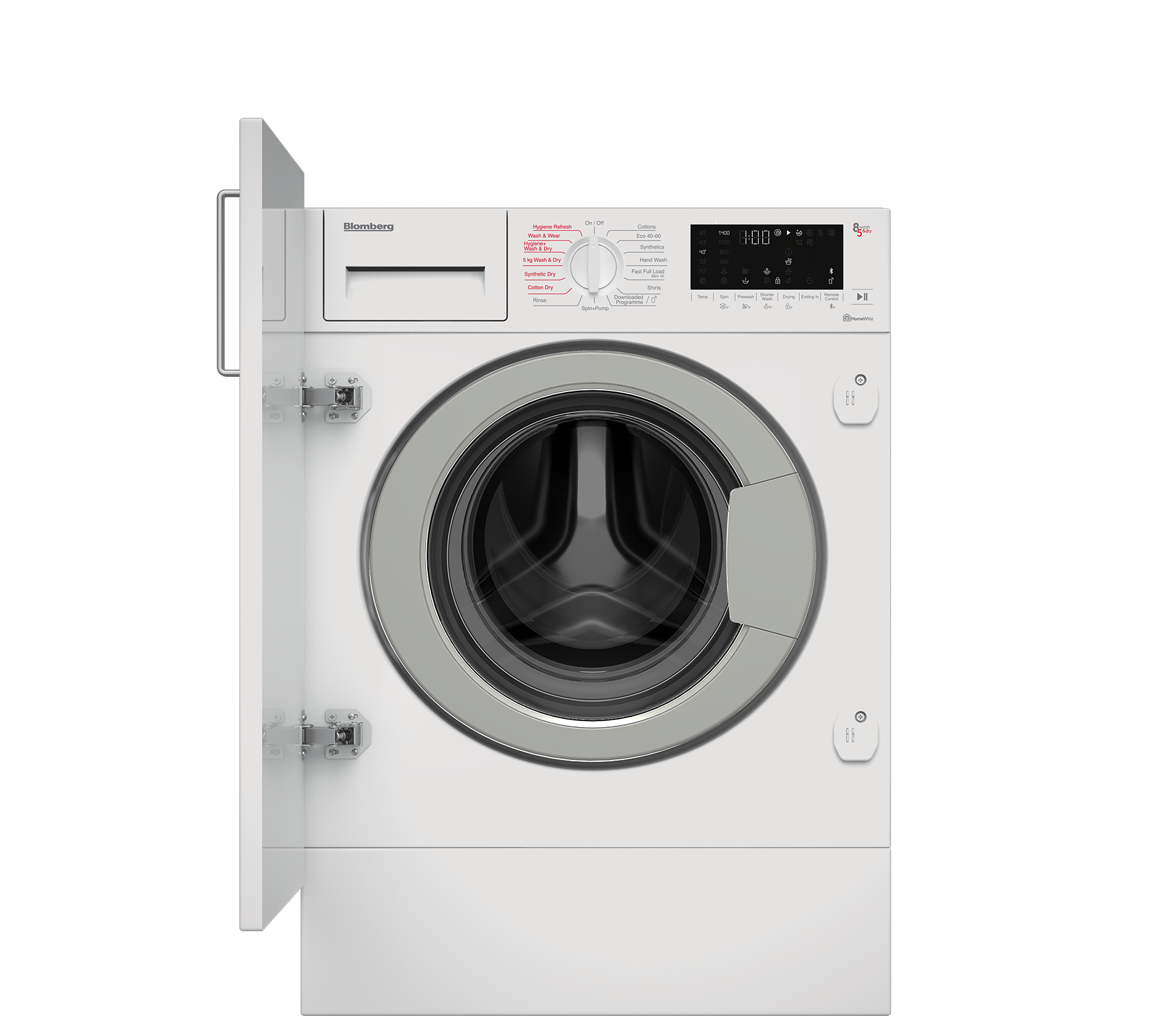 Blomberg LRI1854310 8kg/5kg 1400 Spin Integrated Washer Dryer - White thumbnail image