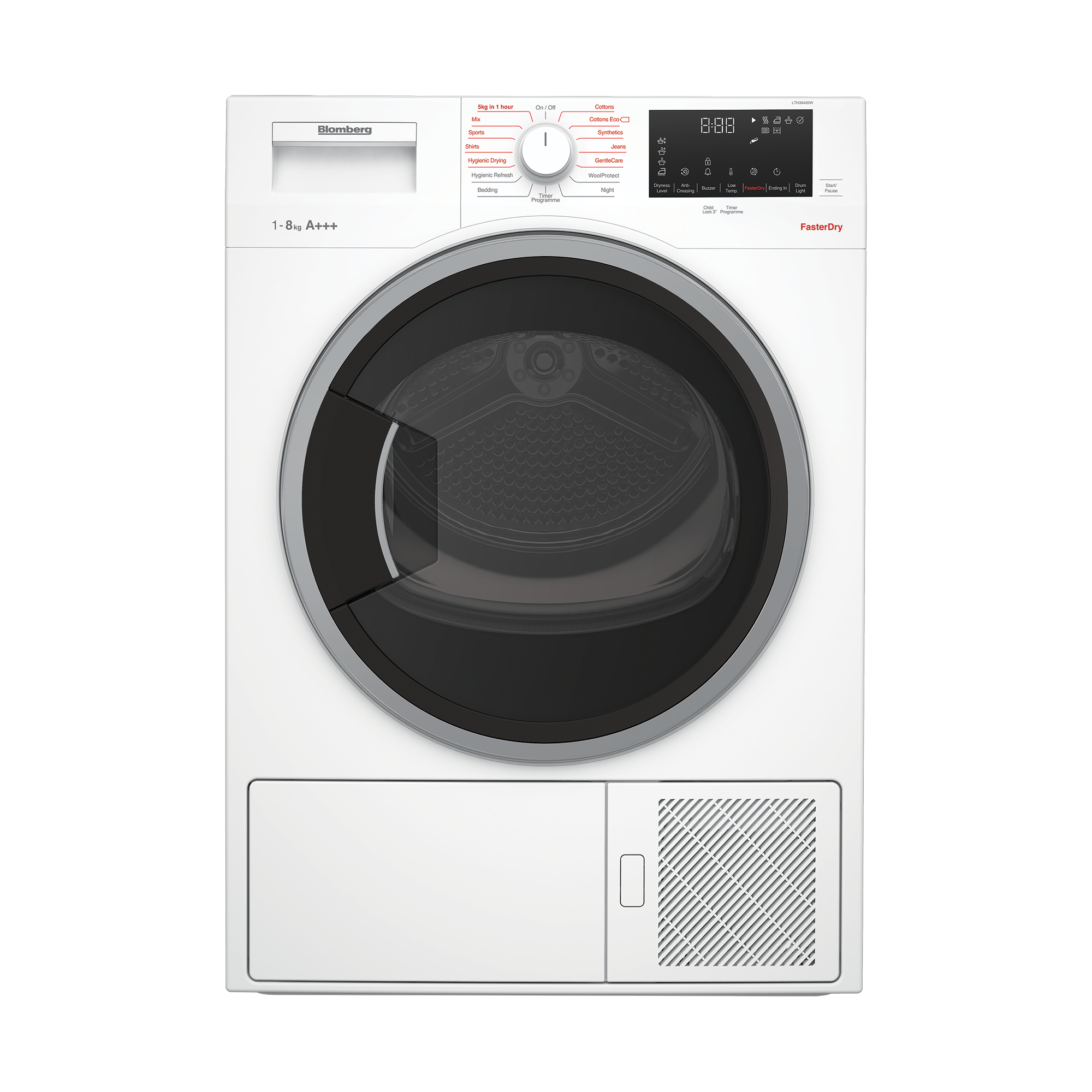 Blomberg LTH38420W 8kg Heat Pump Tumble Dryer - White thumbnail image