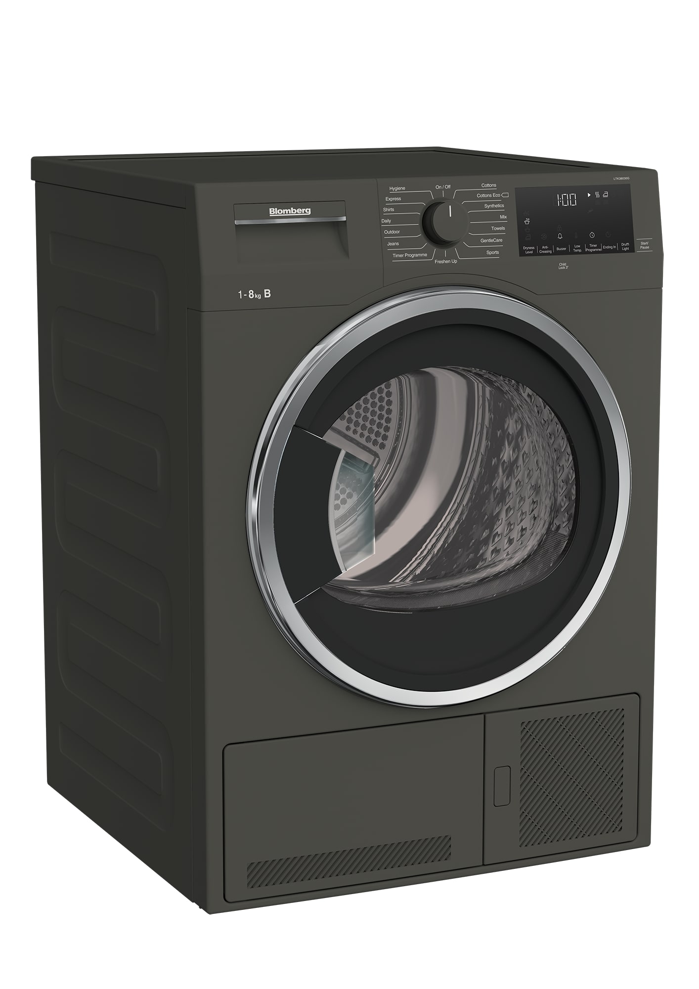 Blomberg LTK38030G 8kg Condenser Tumble Dryer - Graphite thumbnail image
