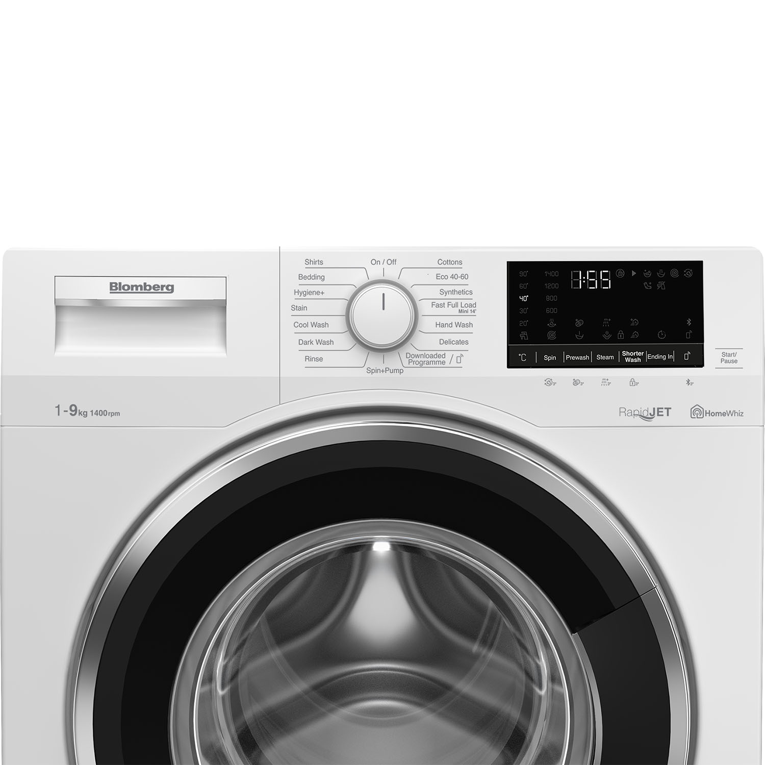 Blomberg LWF194520QW 9kg 1400 Spin Washing Machine with RapidJet technology - White thumbnail image
