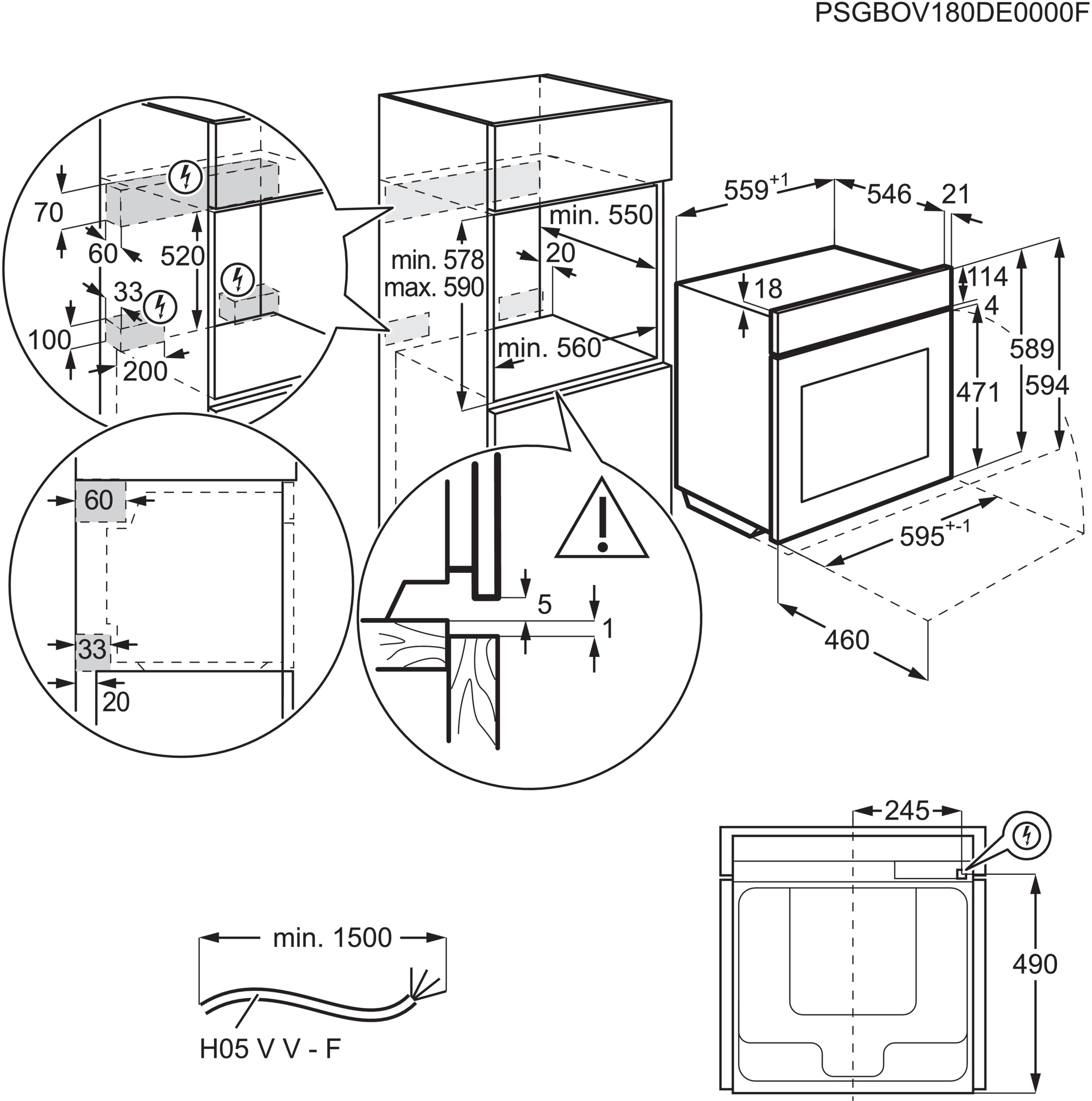 AEG BSE782380M 59.5cm Built In Electric Single Oven - Anti-Fingerprint stainless steel thumbnail image