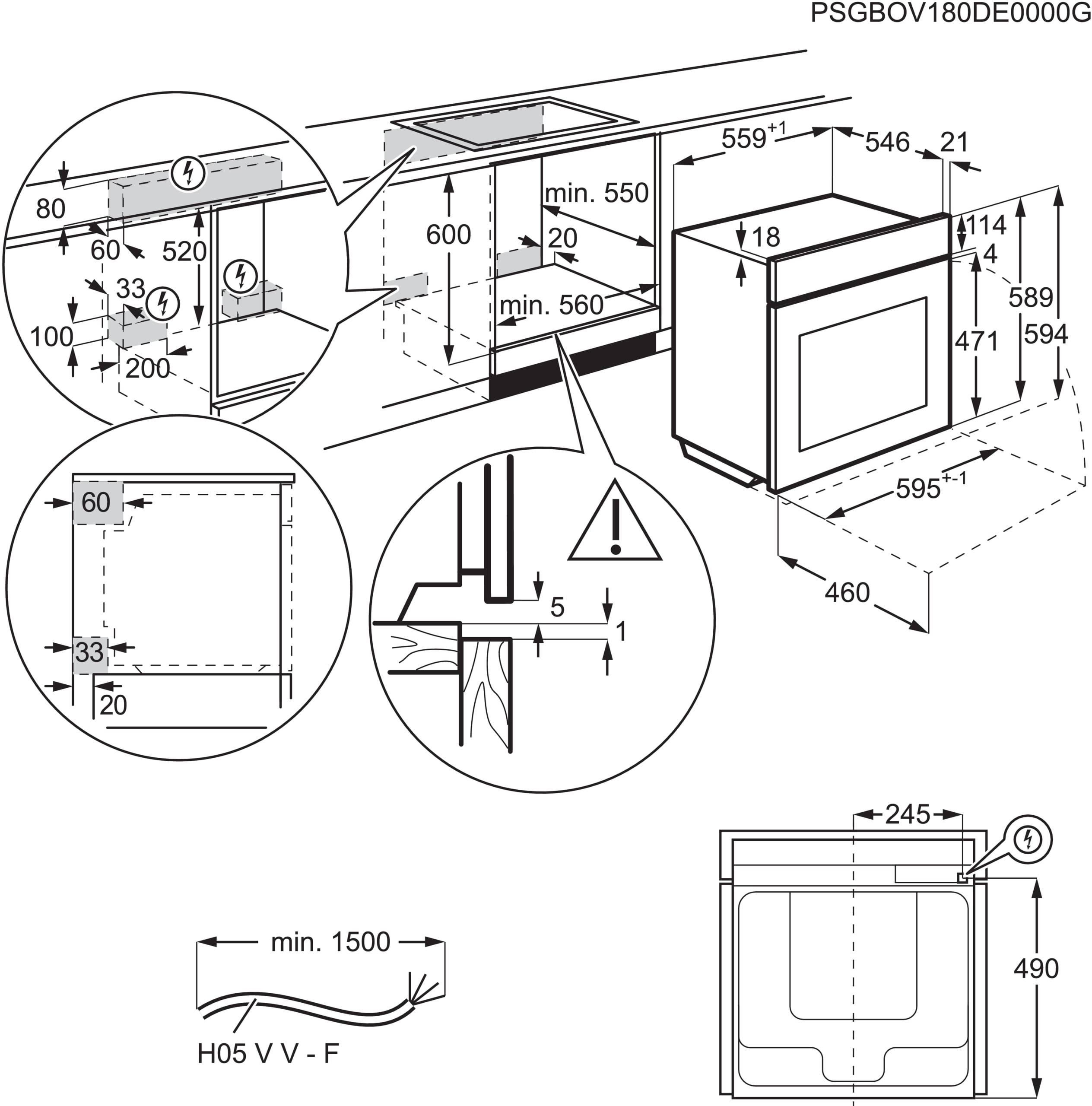 AEG BSE782380M 59.5cm Built In Electric Single Oven - Anti-Fingerprint stainless steel thumbnail image