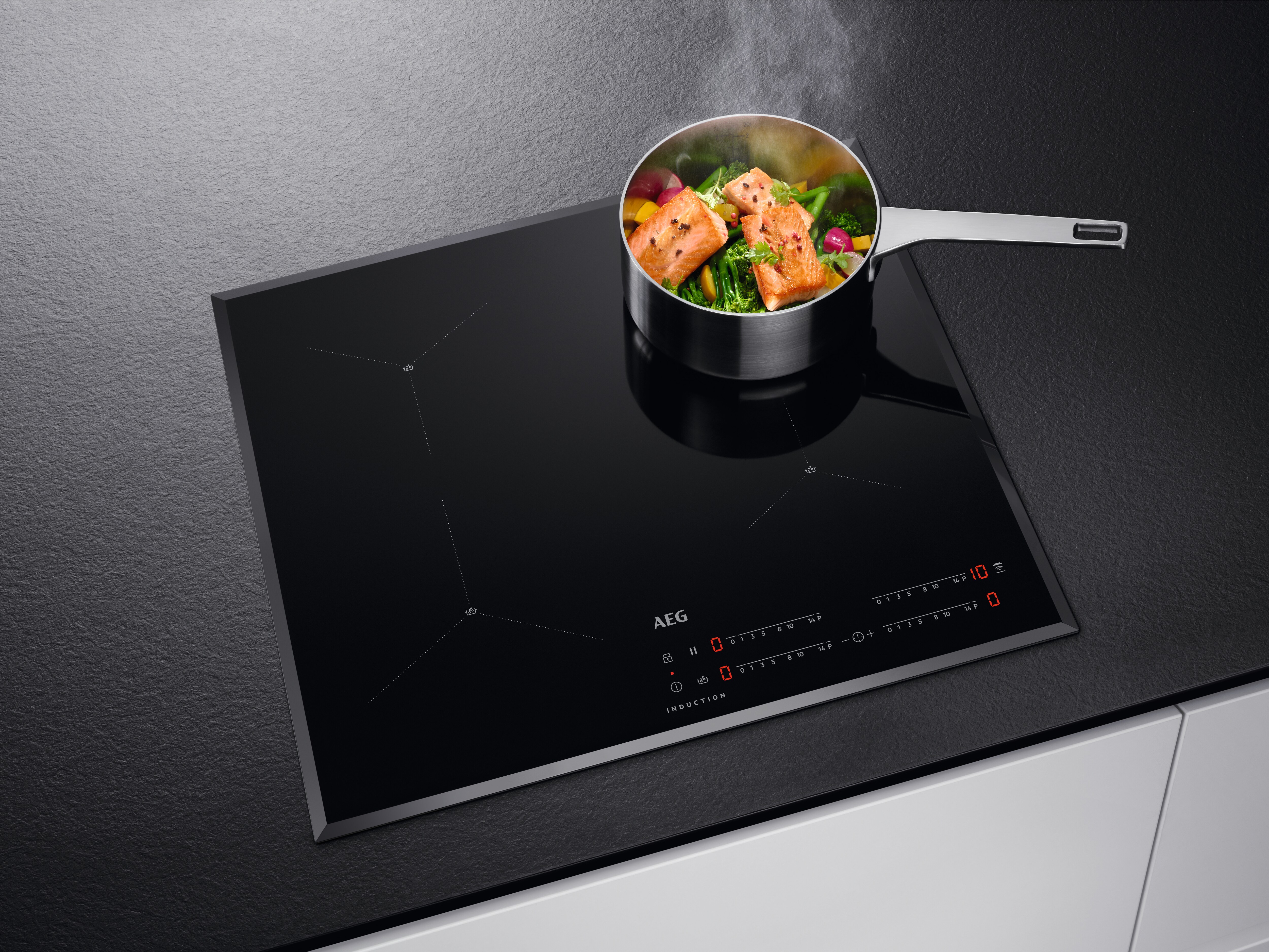 AEG IAE64411FB 59cm Induction Hob - Black thumbnail image