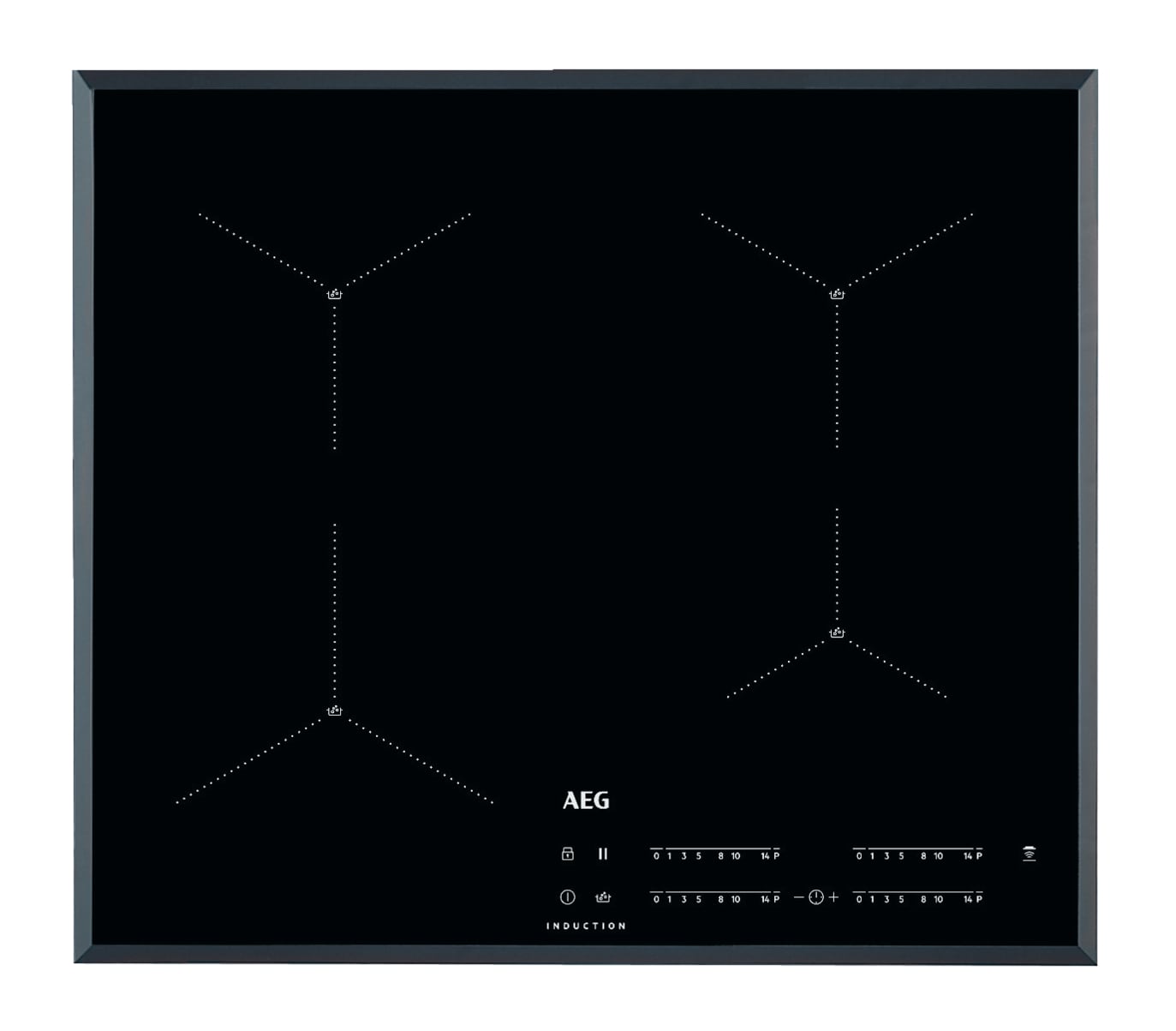 AEG IAE64411FB 59cm Induction Hob - Black thumbnail image