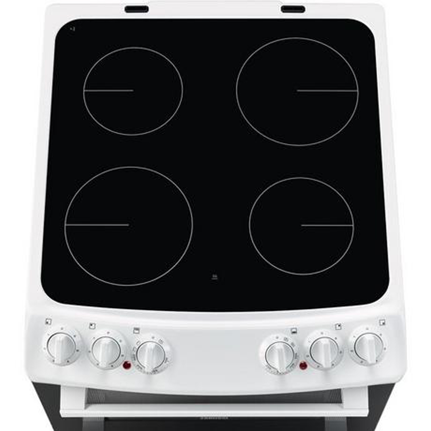 Zanussi ZCV46050WA 55cm Electric Double Oven with Ceramic Hob - White thumbnail image