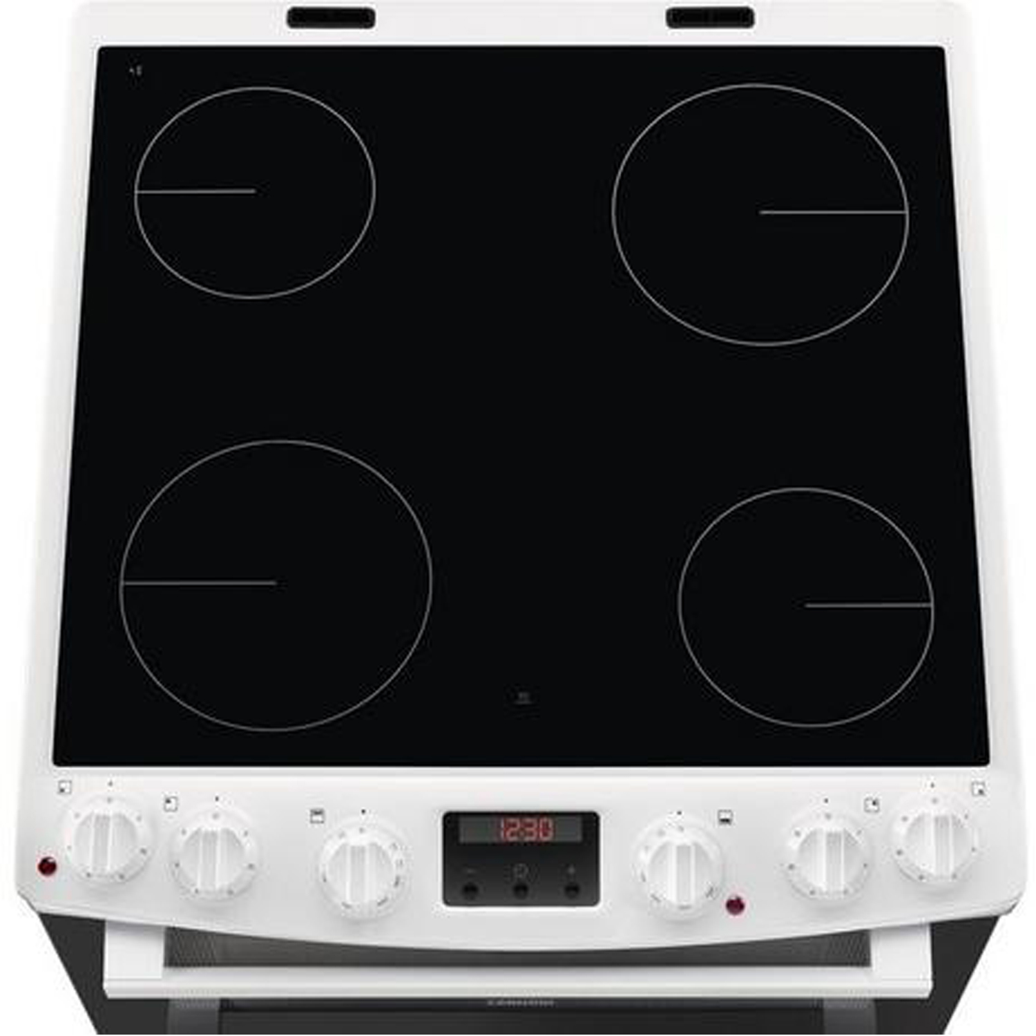Zanussi ZCV66078WA 60cm Electric Double Oven with Ceramic Hob - White thumbnail image
