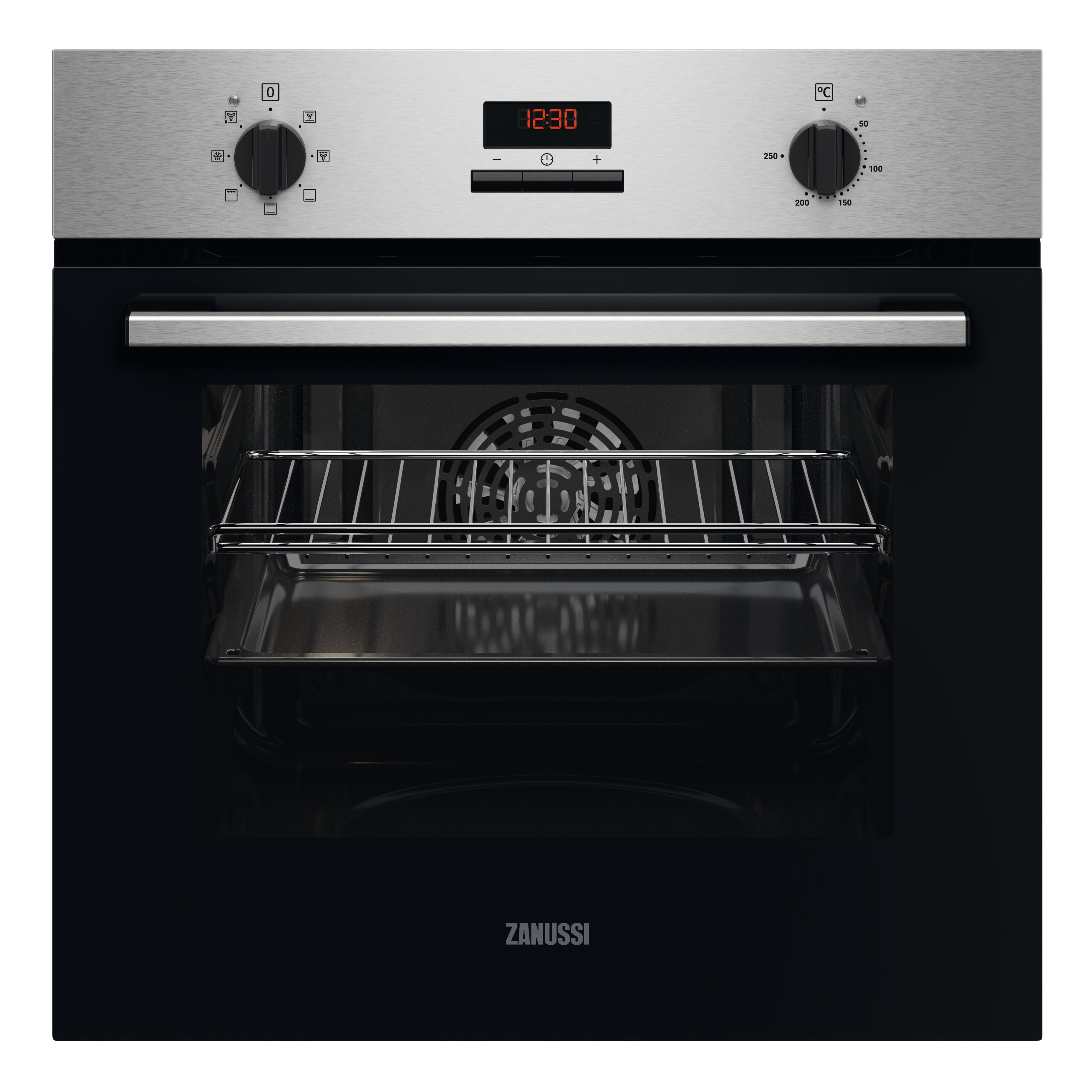 Zanussi ZOHXC2X2 59.4cm Built In Electric Single Oven - Anti-Fingerprint stainless steel thumbnail image