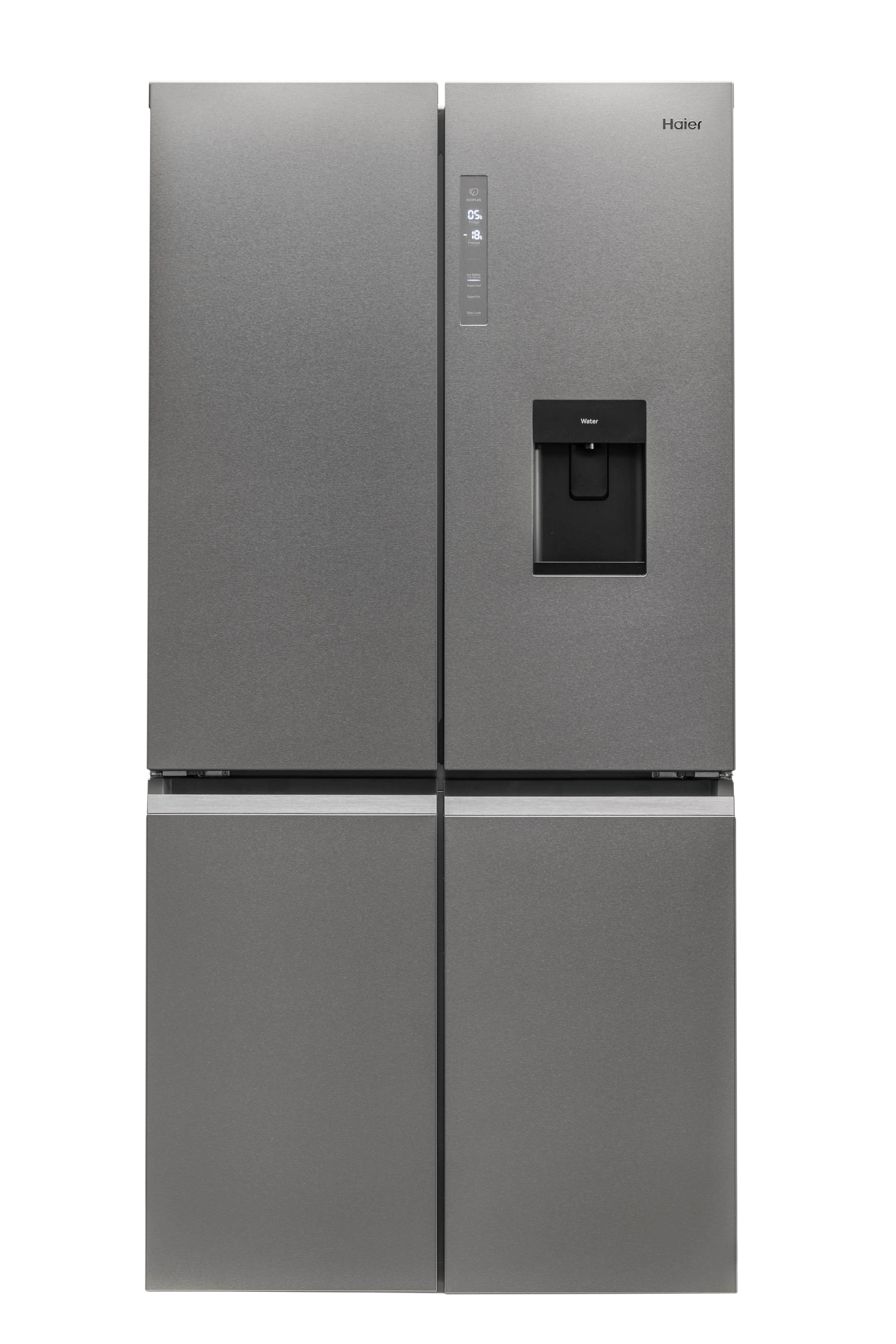 Haier HTF_520IP7 90.5cm Frost Free American Style Fridge Freezer - Platinum Inox thumbnail image