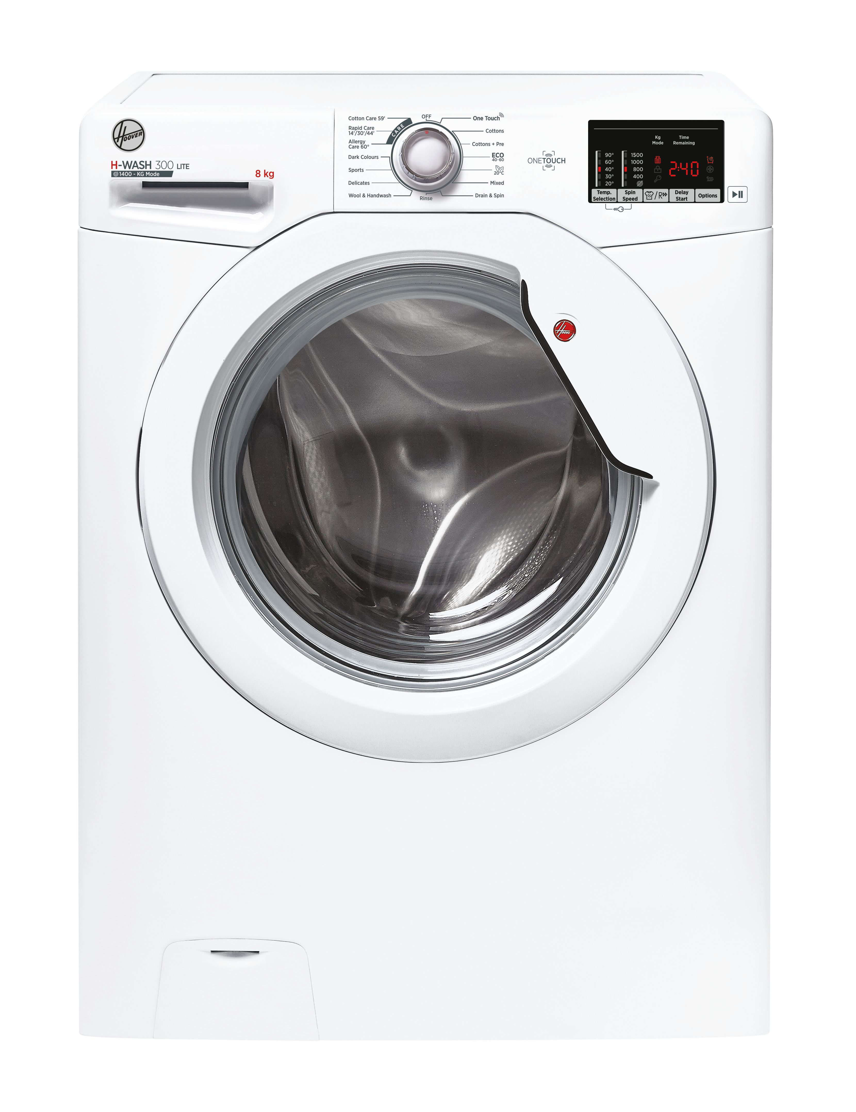 Hoover H3W582DE 8kg 1500 Spin Washing Machine - White thumbnail image
