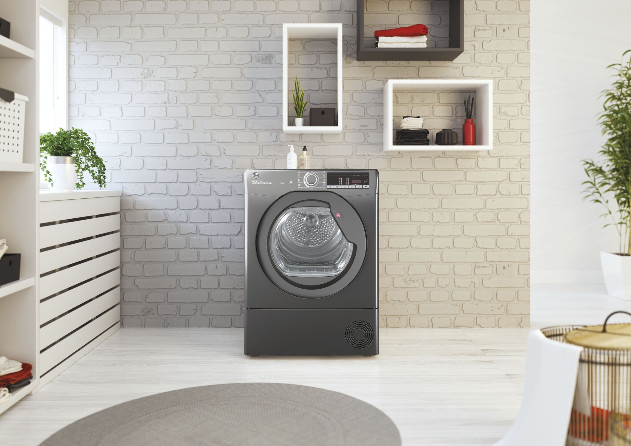 Hoover HLEC8TRGR 8KG Condenser Tumble Dryer - Graphite thumbnail image