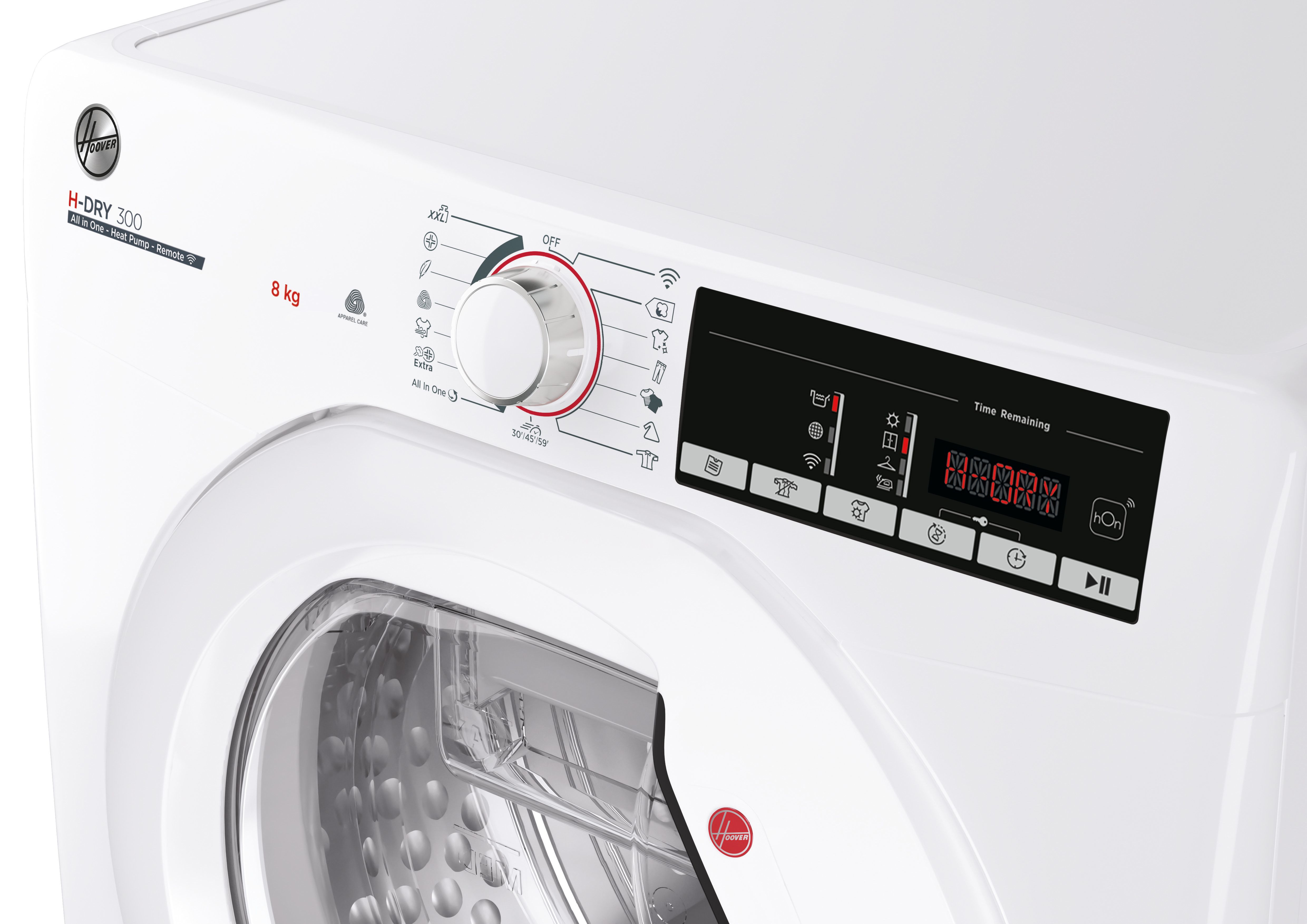 Hoover HLEH8A2TE 8kg Heat Pump Tumble Dryer - White thumbnail image