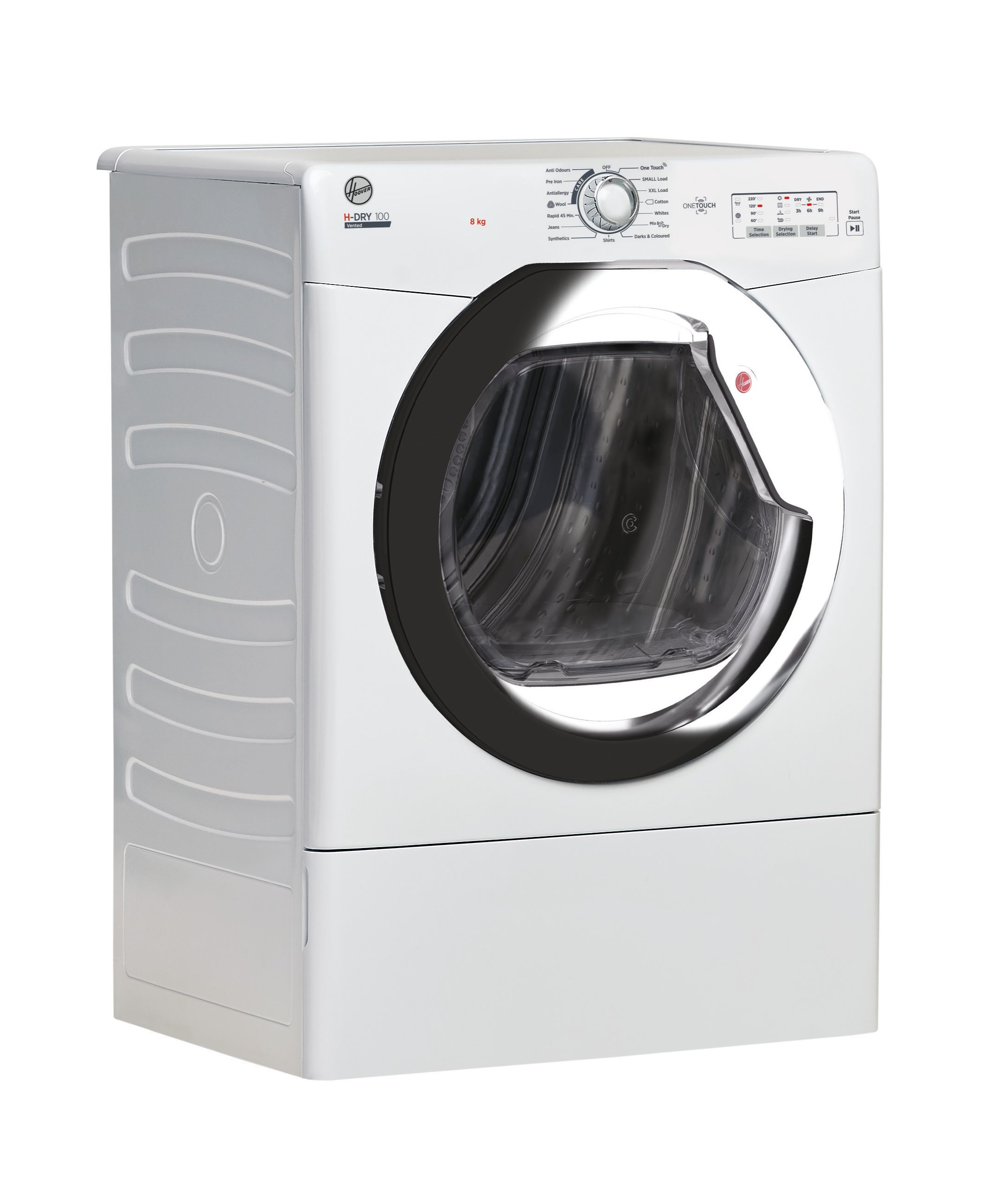 Hoover HLEV8LCG 8kg Vented Tumble Dryer - White thumbnail image