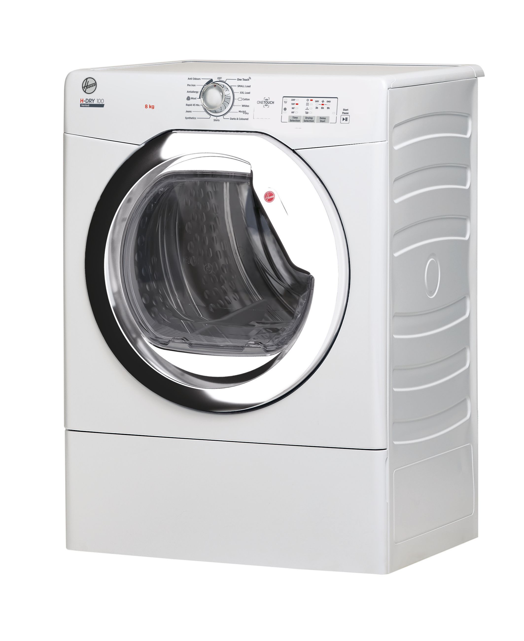 Hoover HLEV8LCG 8kg Vented Tumble Dryer - White thumbnail image