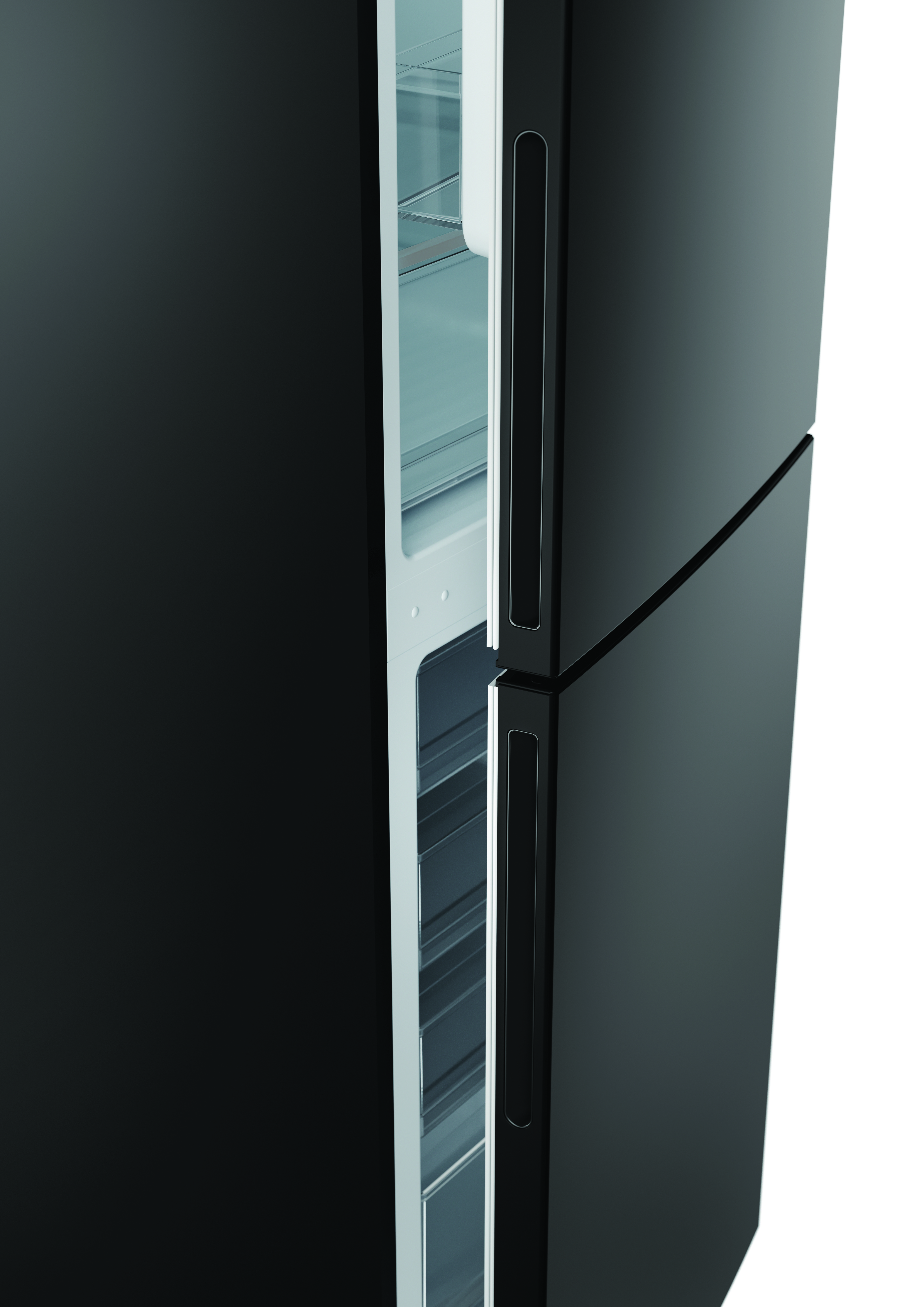 Hoover HVT3CLFCKIHB 54.5cm Static Fridge Freezer - Black thumbnail image