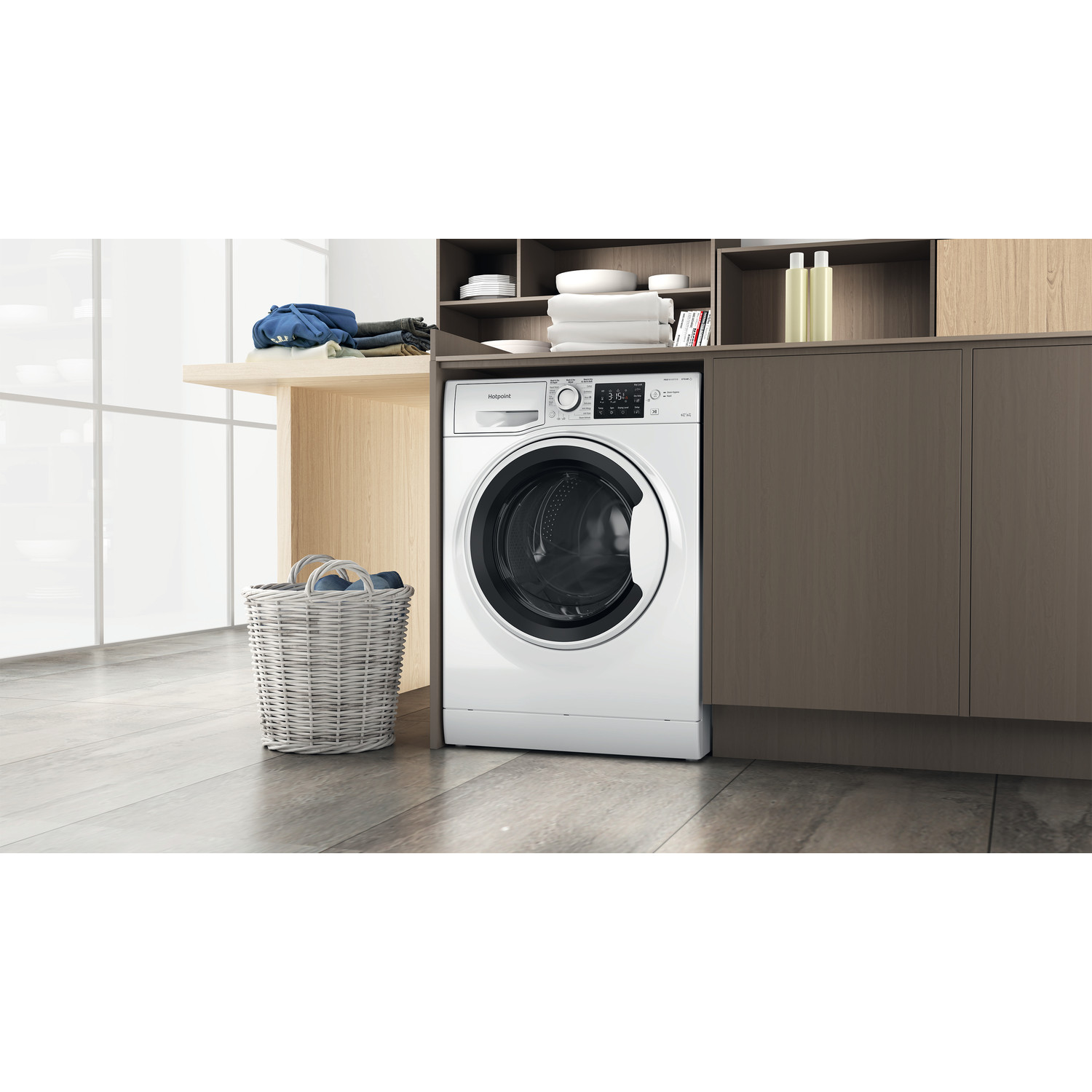 Hotpoint NDBE9635WUK 9kg/6kg 1400 Spin Washer Dryer - White thumbnail image