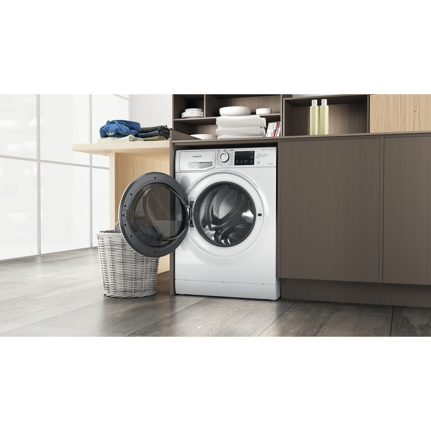 Hotpoint NDBE9635WUK 9kg/6kg 1400 Spin Washer Dryer - White thumbnail image