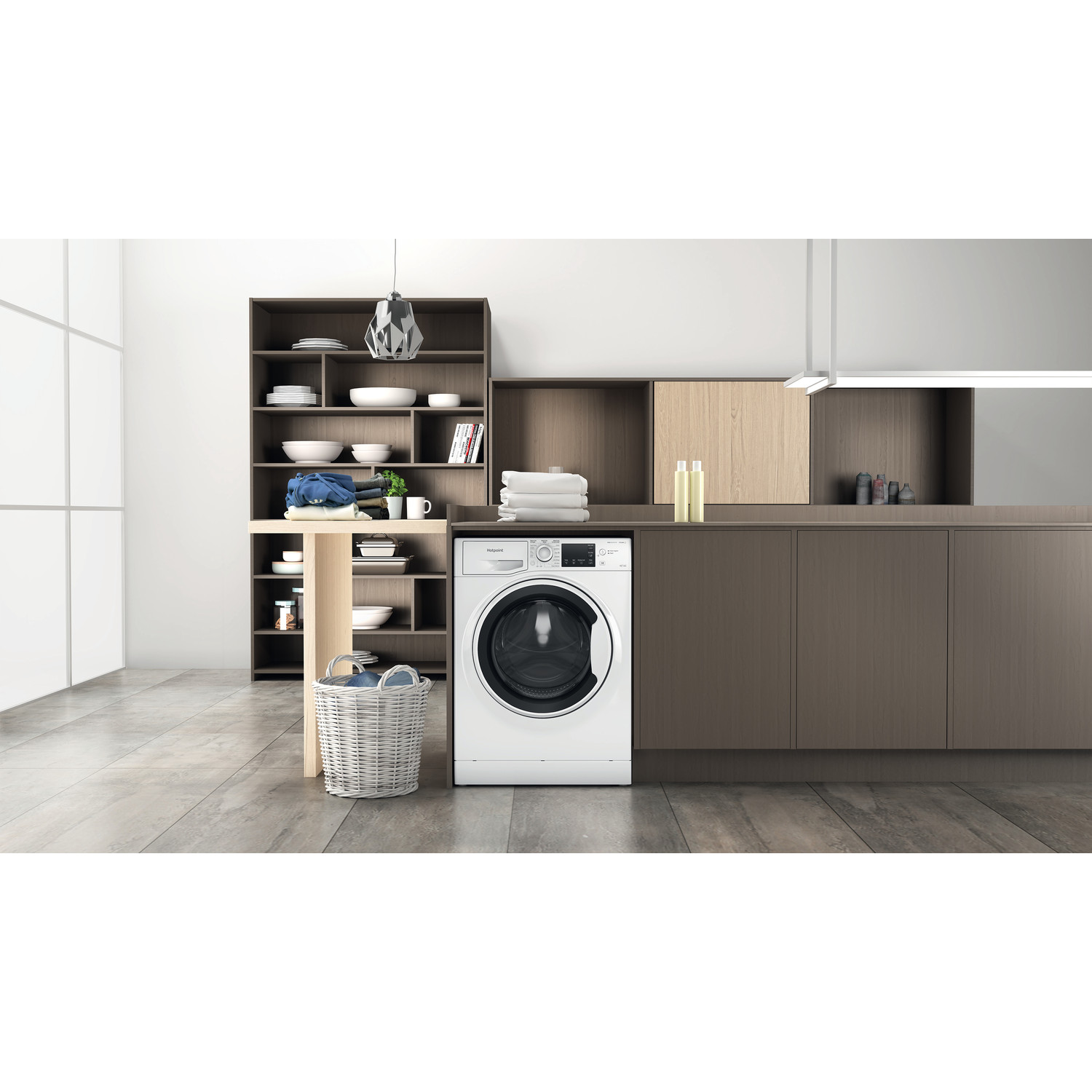 Hotpoint NDBE9635WUK 9kg/6kg 1400 Spin Washer Dryer - White thumbnail image