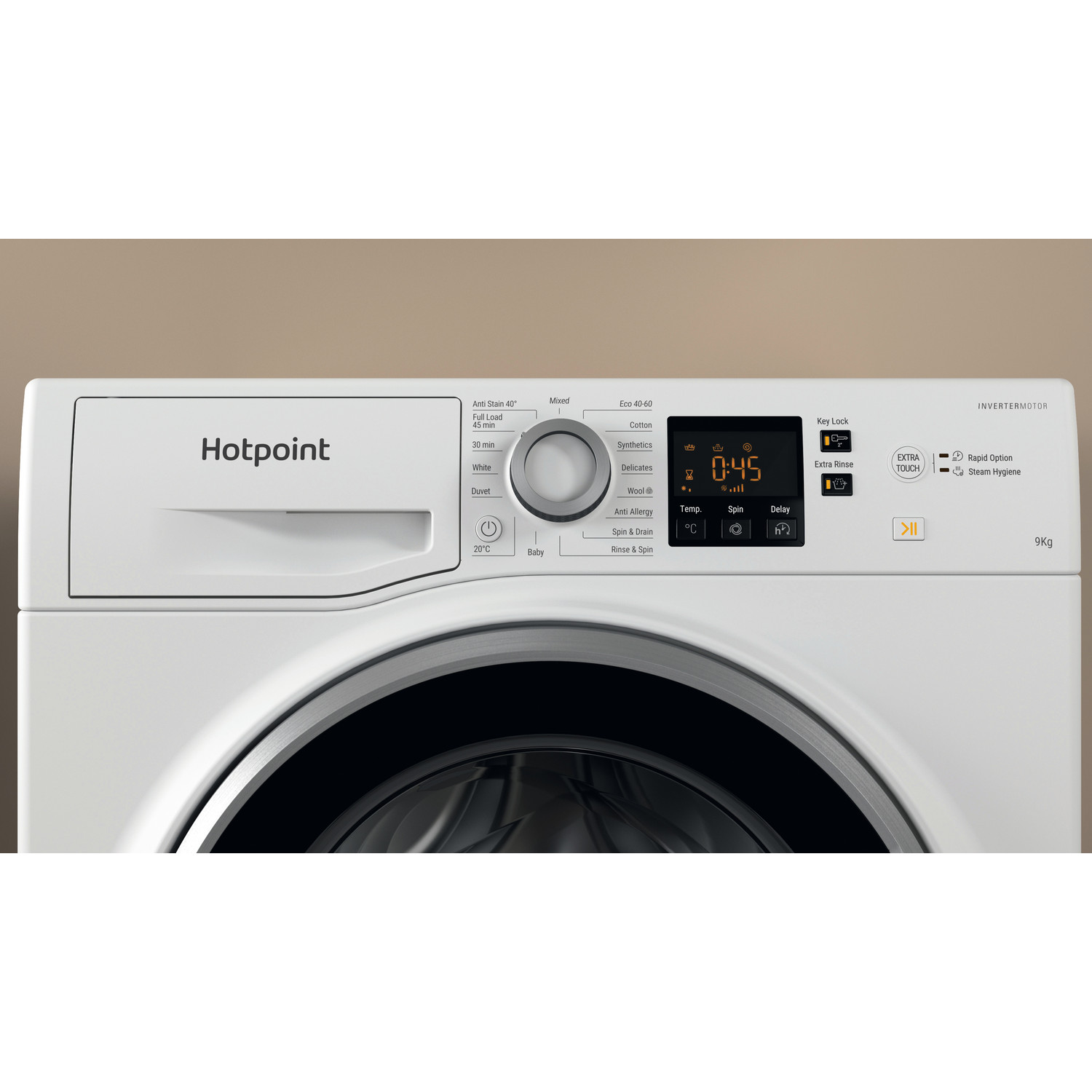 Hotpoint NSWE965CWSUKN 9kg 1600 Spin Washing Machine - White thumbnail image