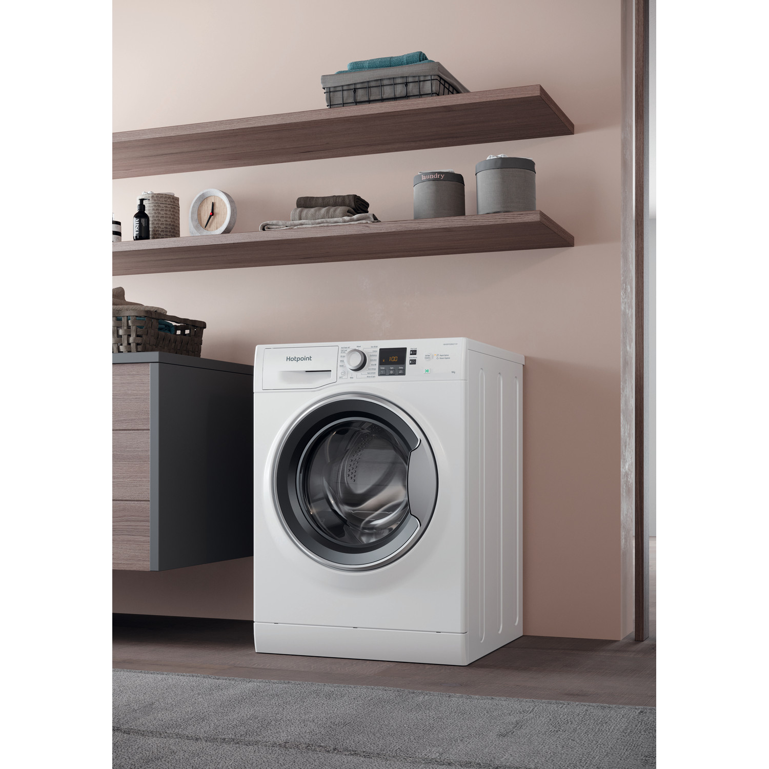 Hotpoint NSWE965CWSUKN 9kg 1600 Spin Washing Machine - White thumbnail image