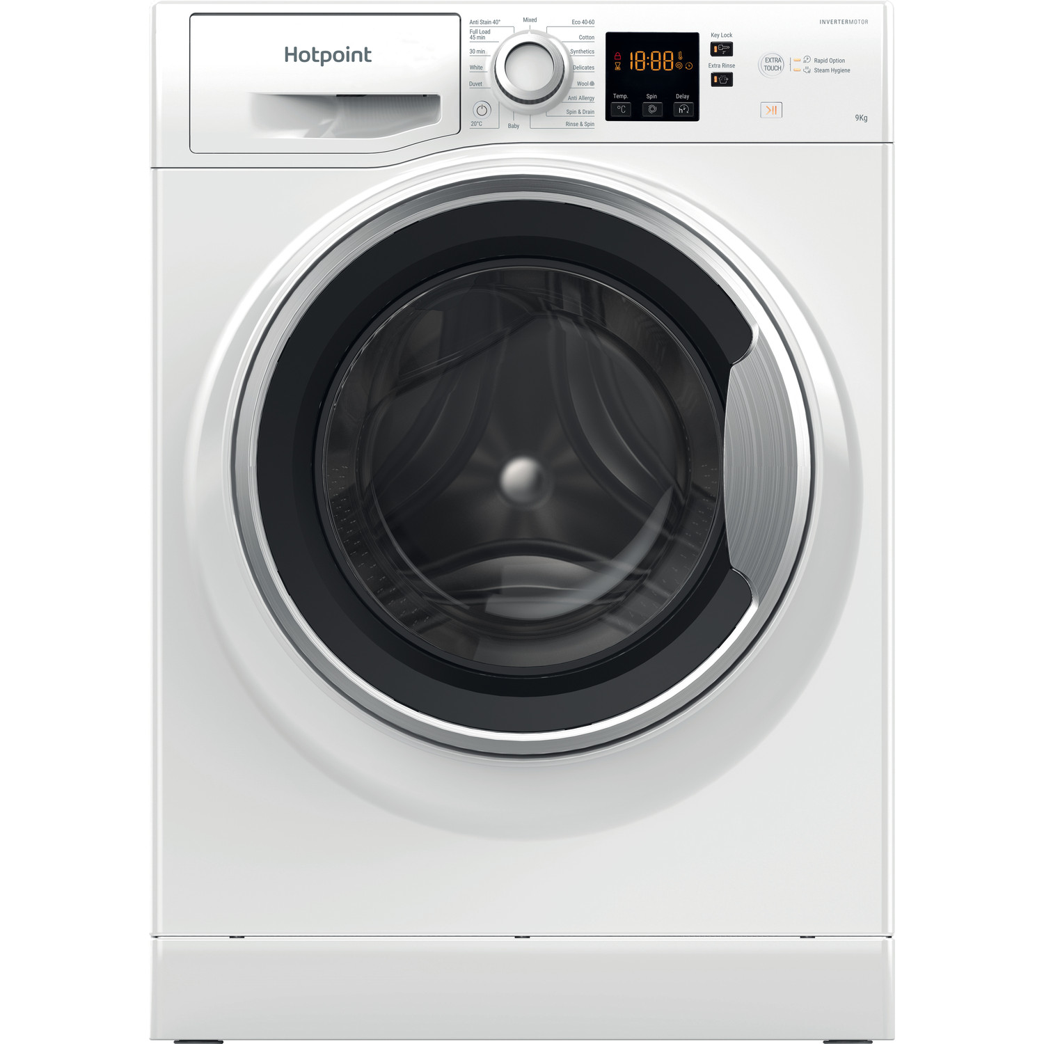 Hotpoint NSWE965CWSUKN 9kg 1600 Spin Washing Machine - White thumbnail image