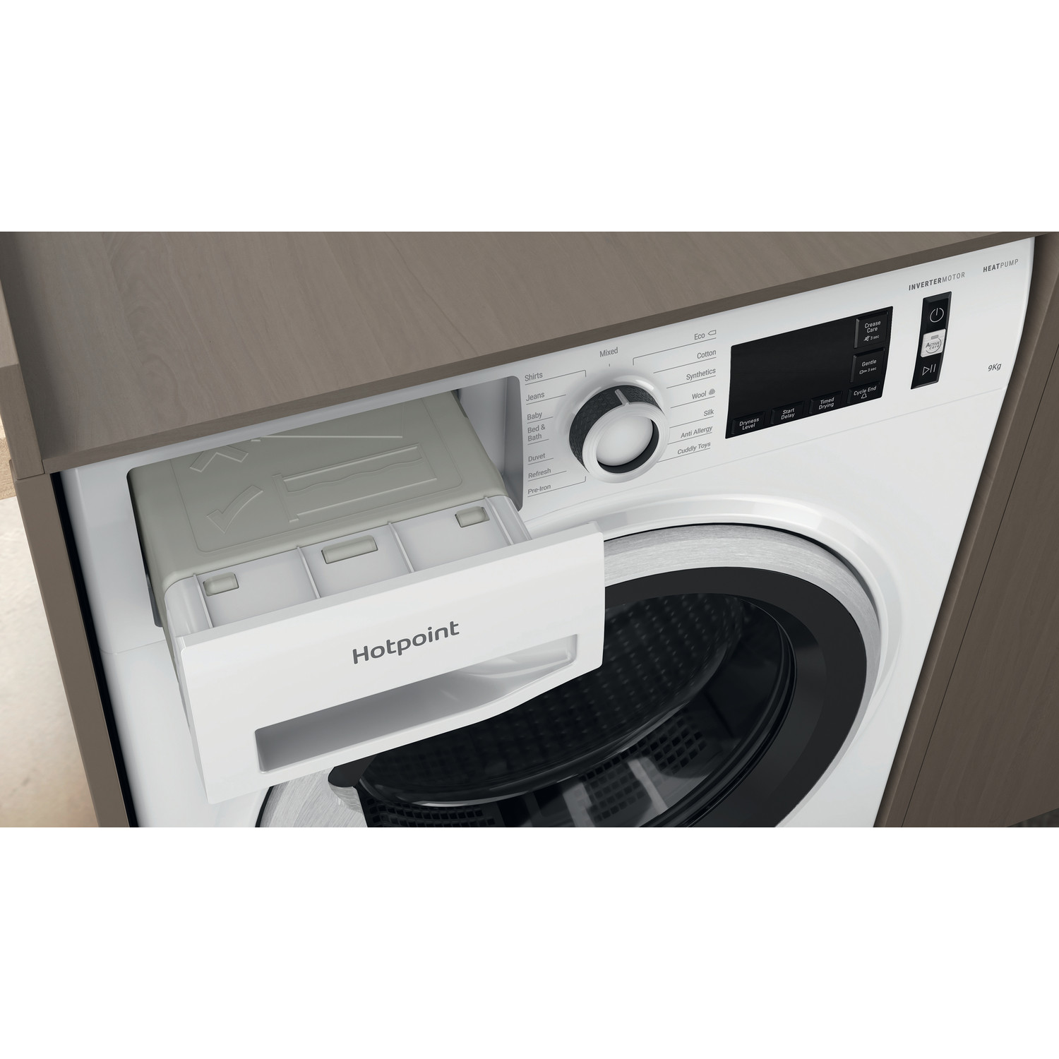 Hotpoint NTSM1192SKUK 9kg Heat Pump Tumble Dryer - White thumbnail image