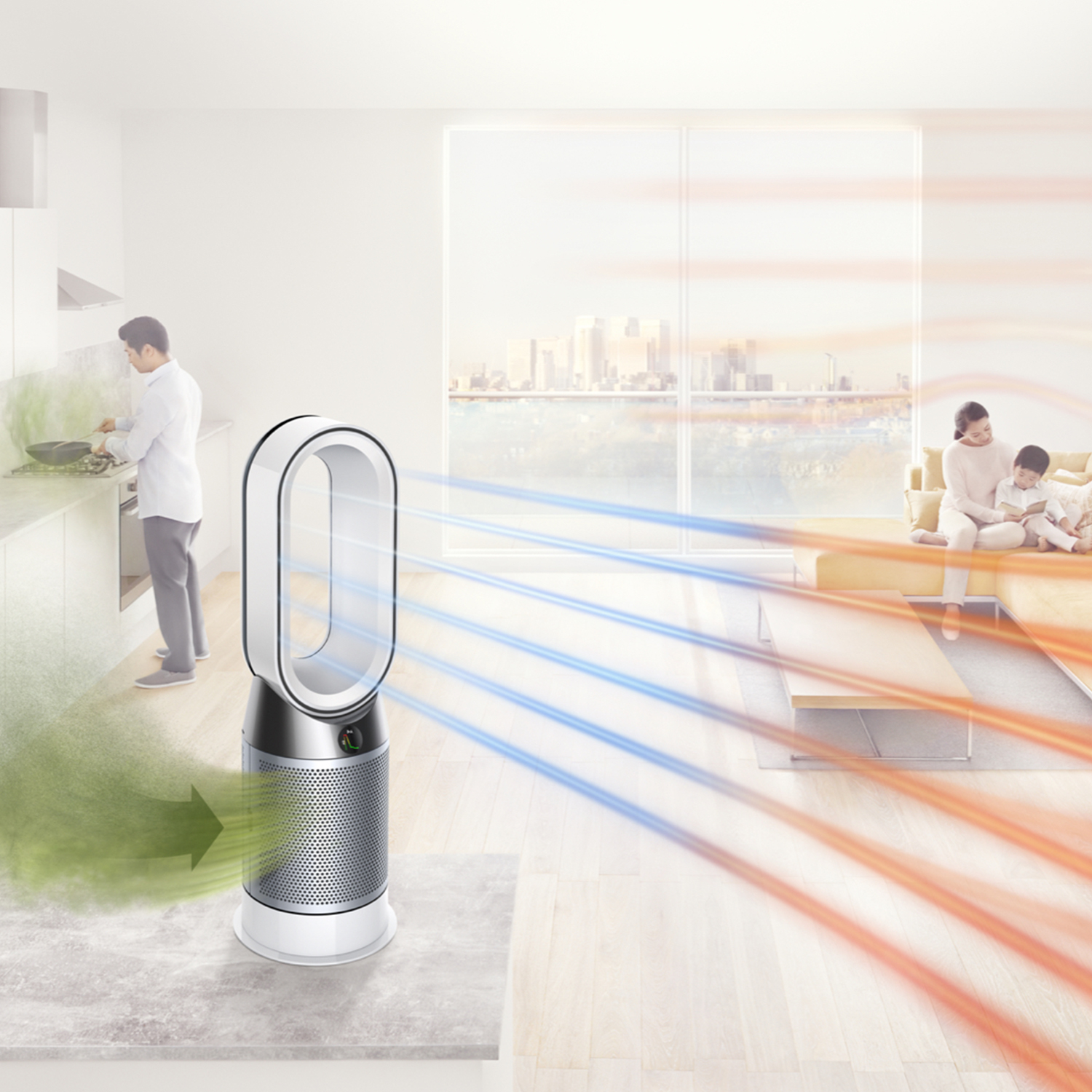 Dyson HP04 Pure Hot+Cool™ purifying fan heater thumbnail image