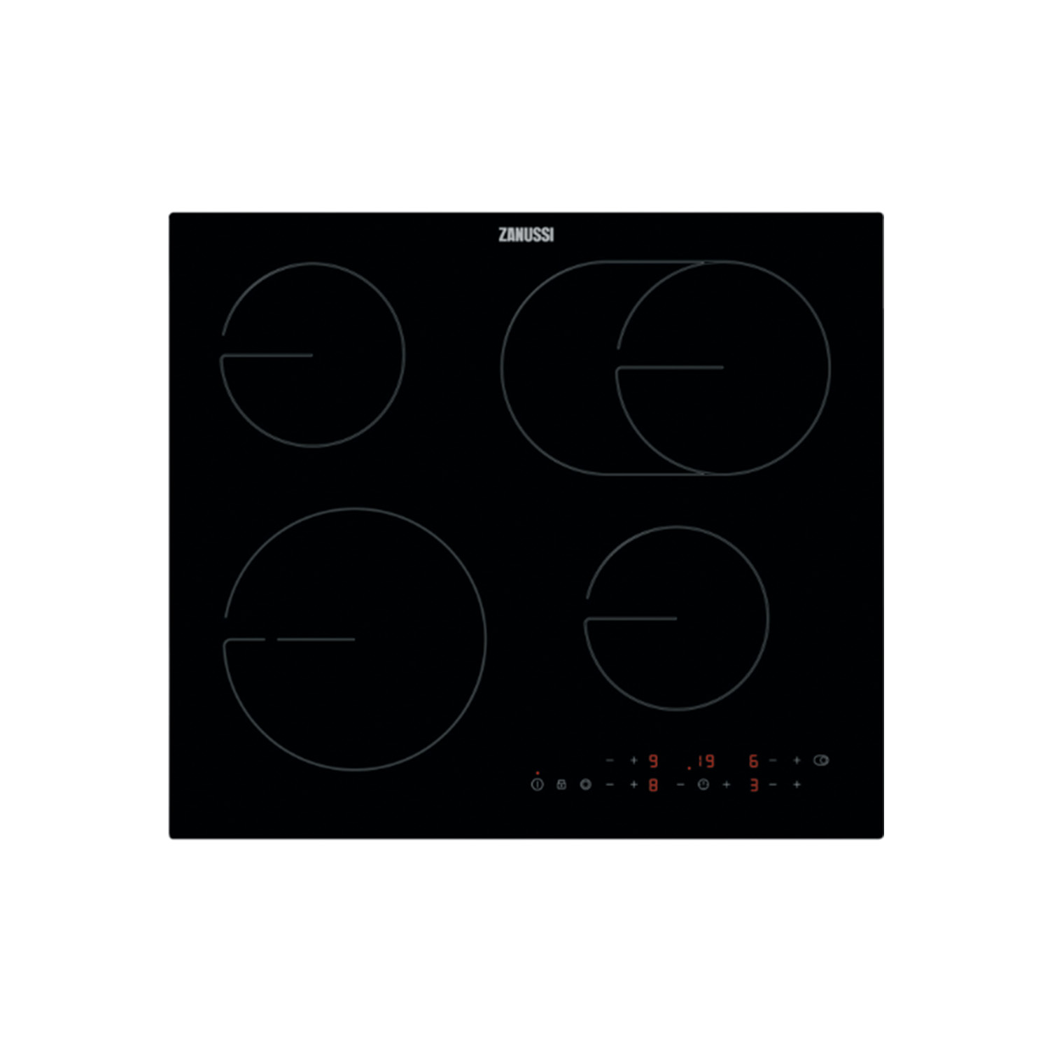 Zanussi ZHRX643K 59cm Ceramic Hob - Black thumbnail image