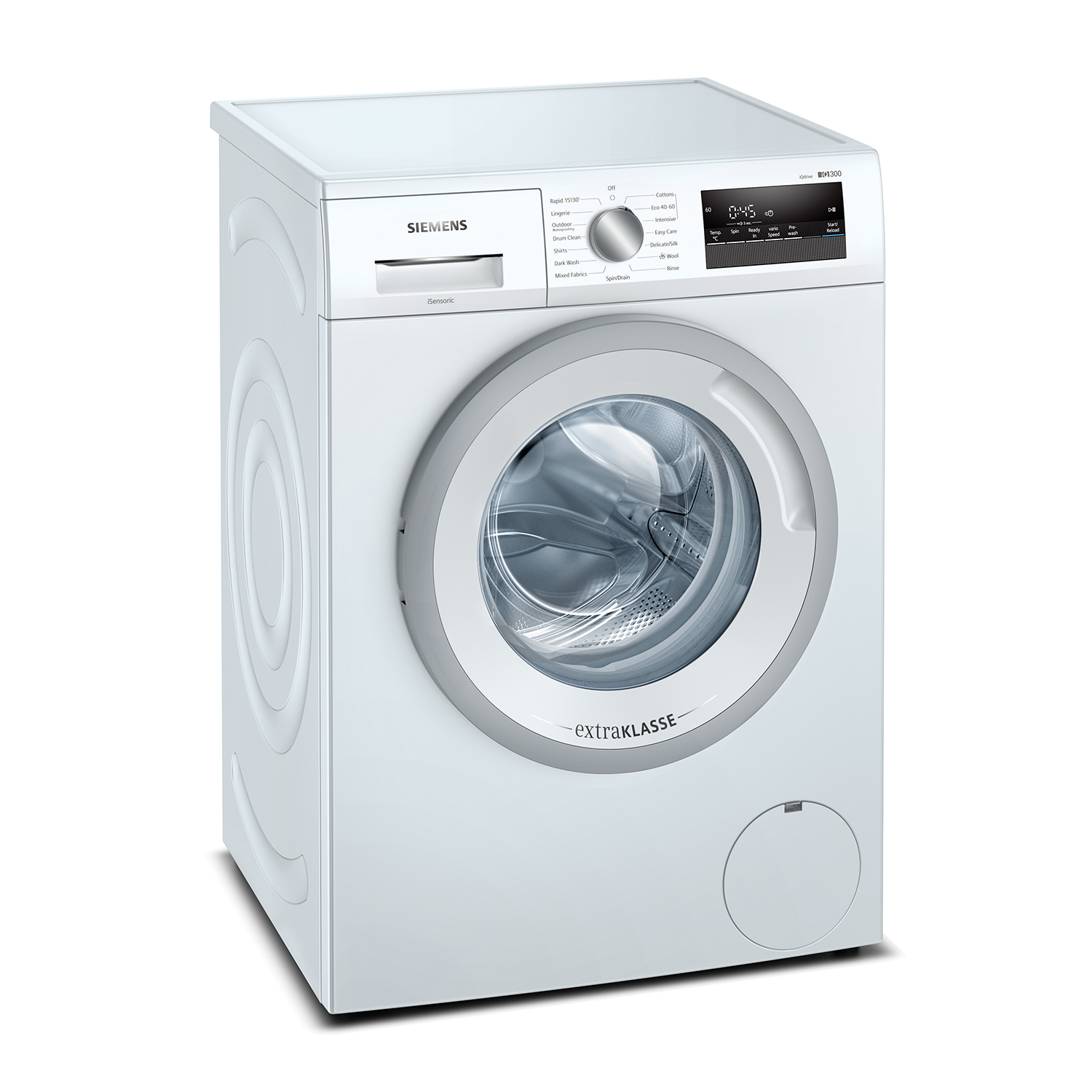 Siemens extraKlasse WM14N191GB 7kg 1400 Spin Washing Machine with iQdrive - White thumbnail image