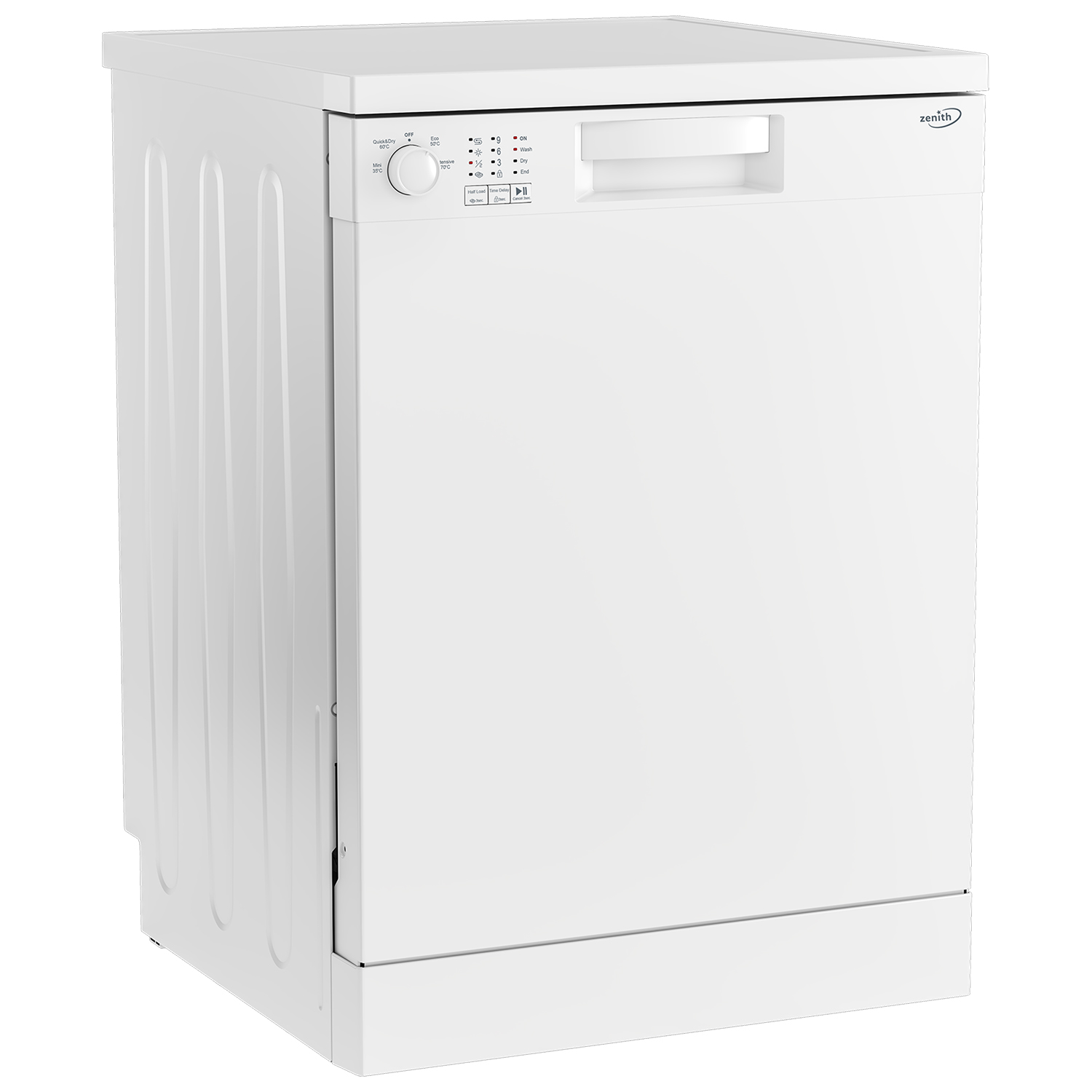 Zenith ZDW600W Full Size Dishwasher - White - 13 Place Settings thumbnail image