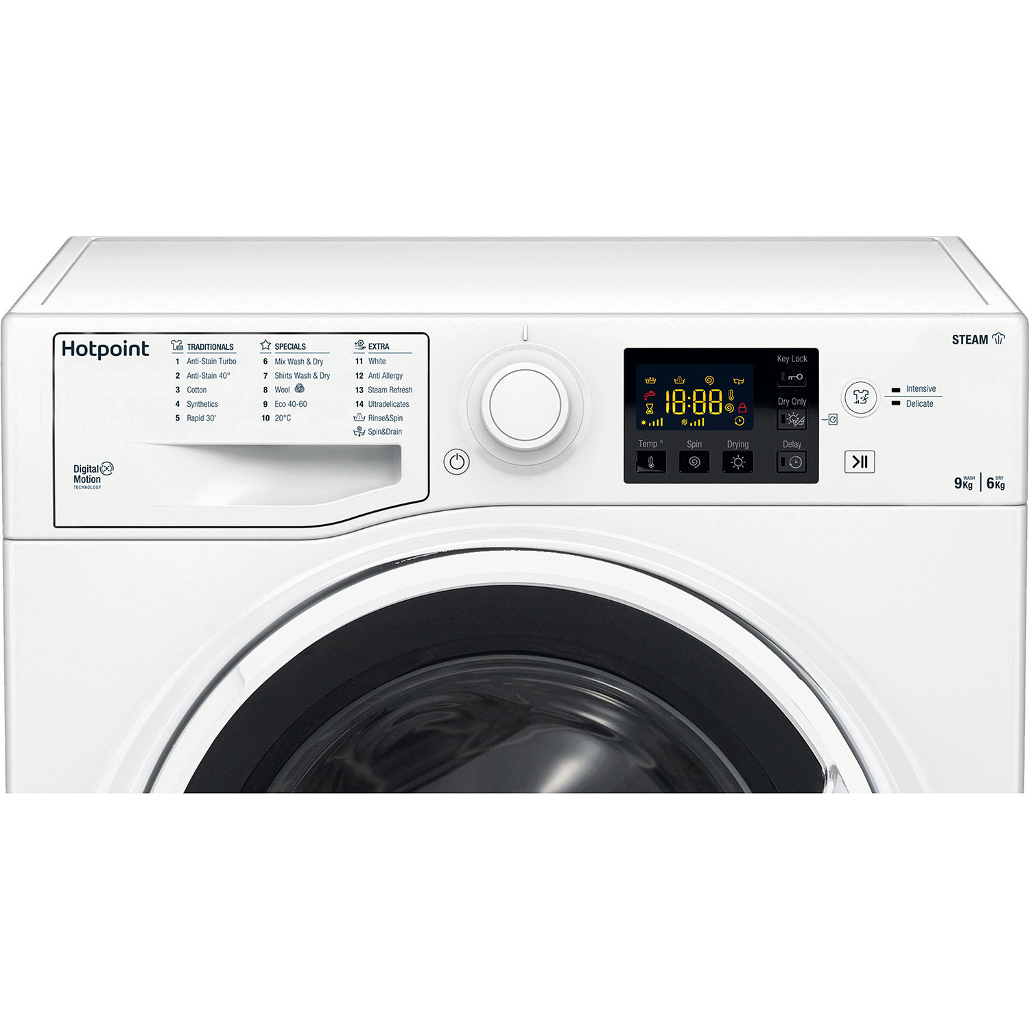 Hotpoint RDGE9643WUKN 9kg/6kg 1400 Spin Washer Dryer - White thumbnail image