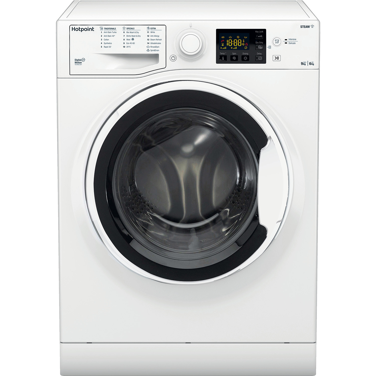 Hotpoint RDGE9643WUKN 9kg/6kg 1400 Spin Washer Dryer - White thumbnail image