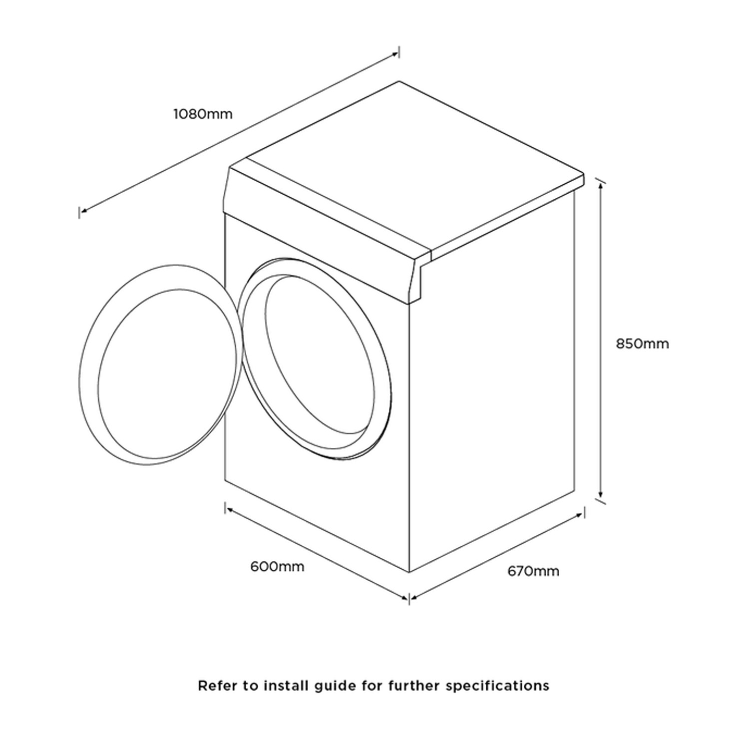 Fisher & Paykel DH9060P2 9kg Heat Pump Tumble Dryer - White thumbnail image