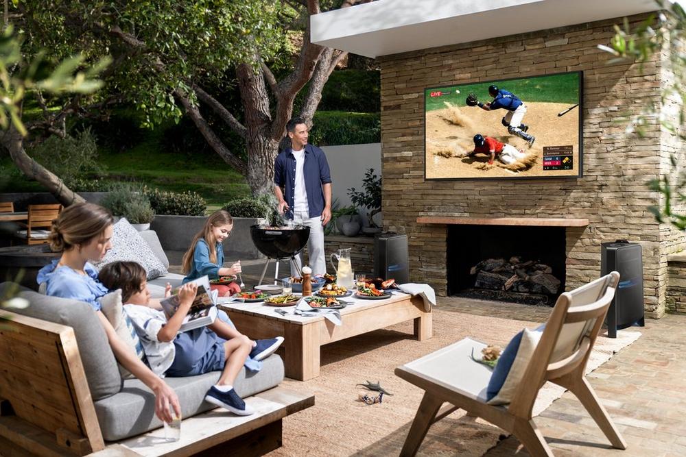 Samsung QE75LST7TCUXXU 75" Terrace 4K QLED Smart Outdoor TV Weather- Resistant Durability (IP55 Rated) thumbnail image