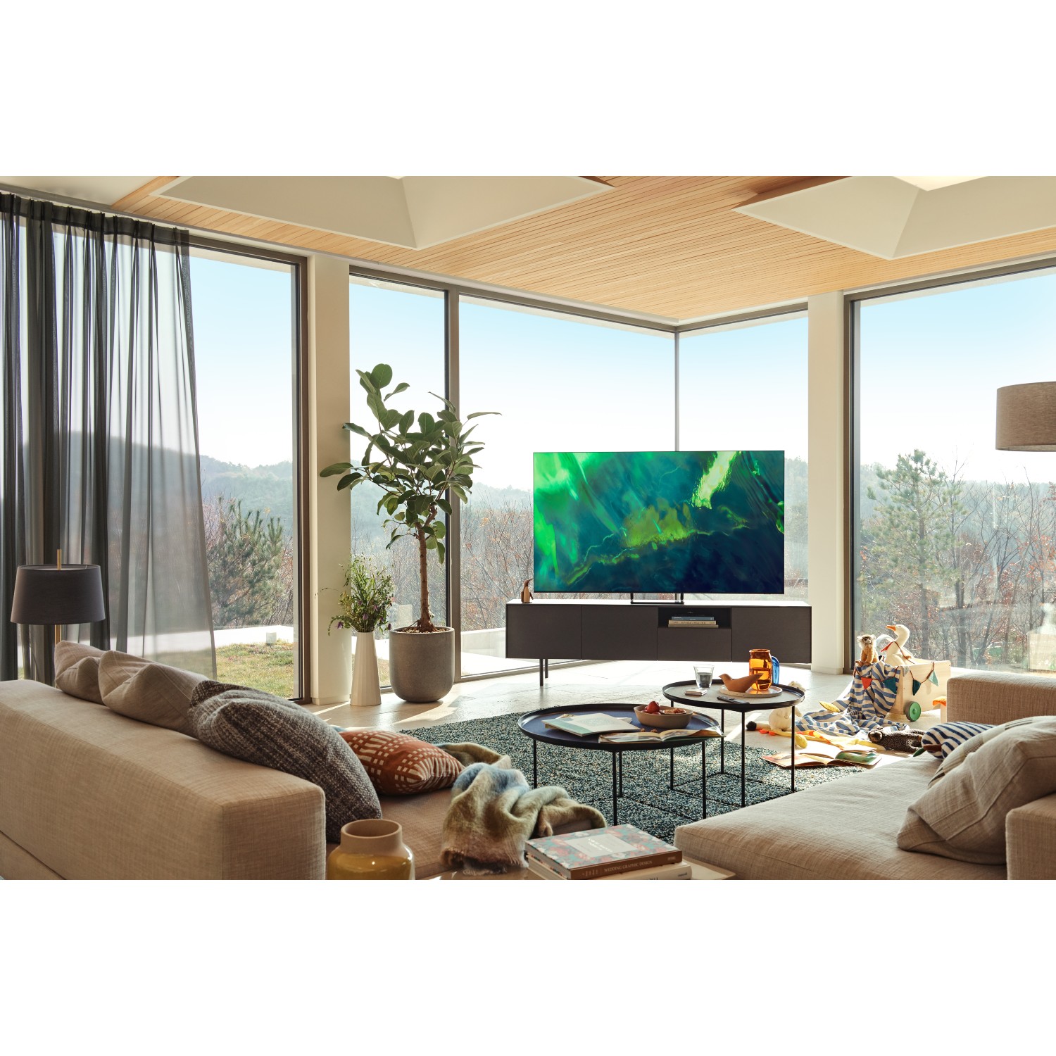 Samsung QE75Q70AATXXU 75" 4K QLED Smart TV Quantum HDR powered by HDR10 + with Motion Xcelerator Turbo Plus and AI Sound thumbnail image