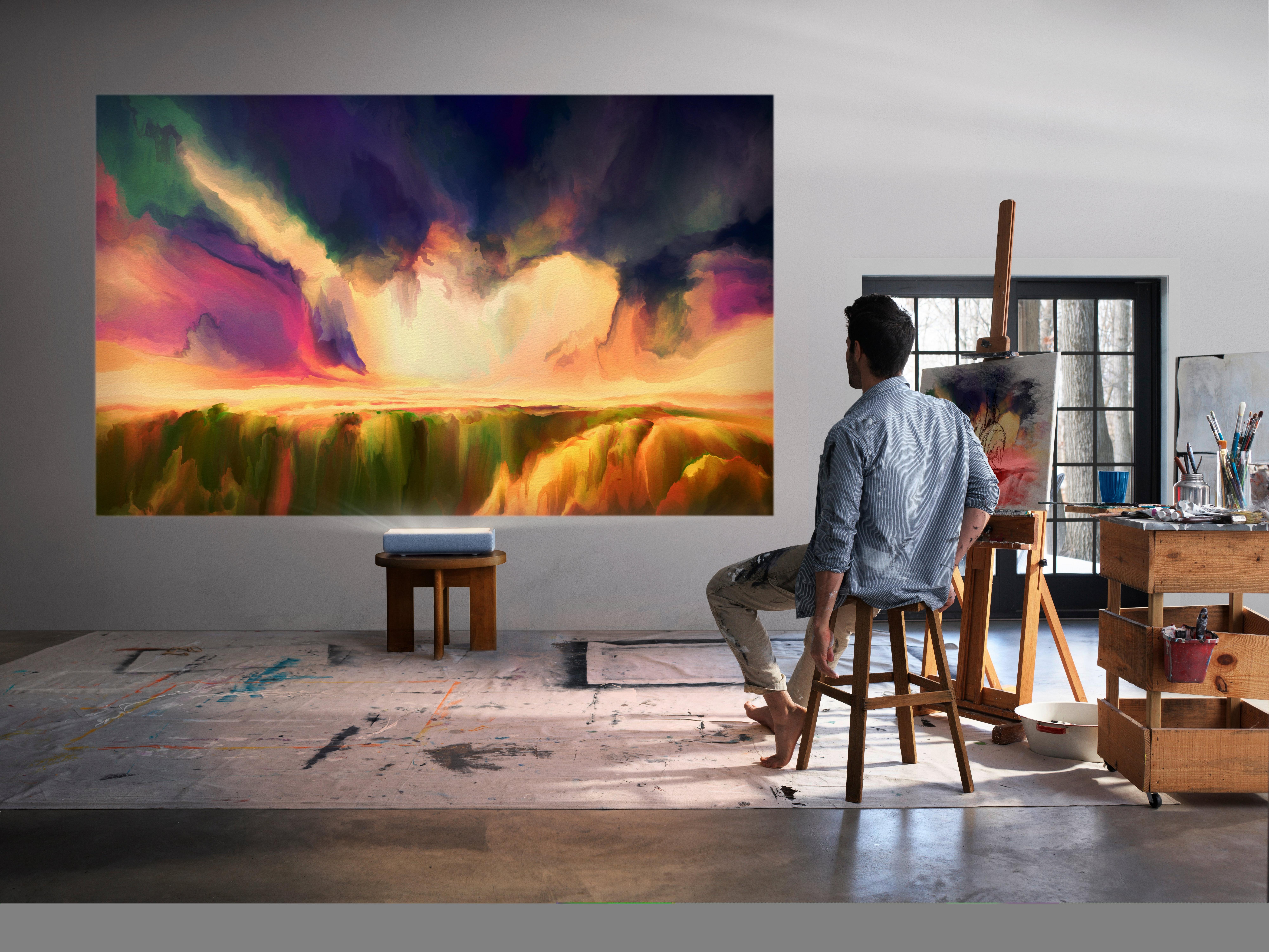 Samsung SPLSP9TFAXXU 130" 4K Laser Projector Smart Triple Laser Technology with Ultra Short Throw thumbnail image
