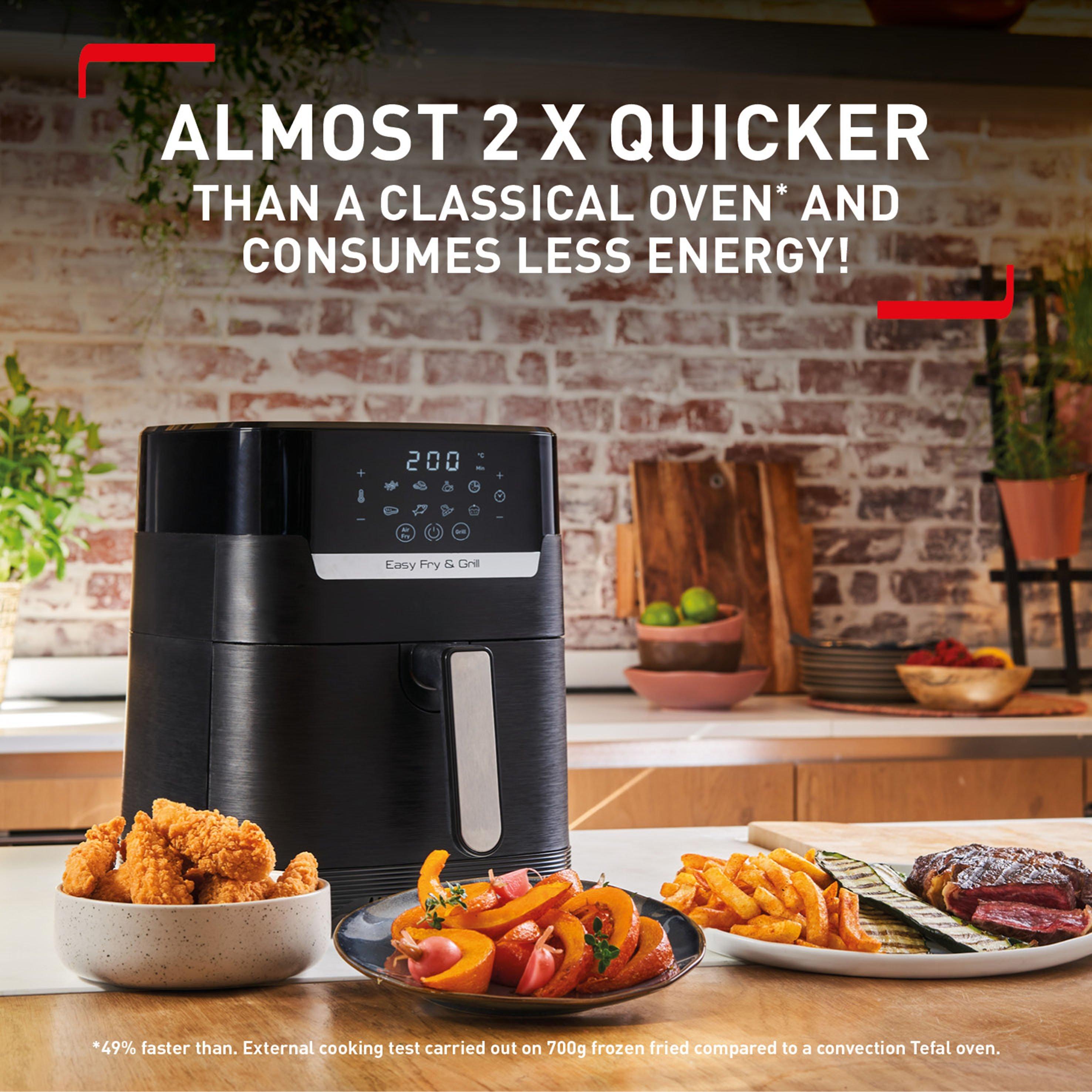 Tefal EY505827 EasyFry Precision 2in1 Digital Air Fryer & Grill 4.2L - Black thumbnail image