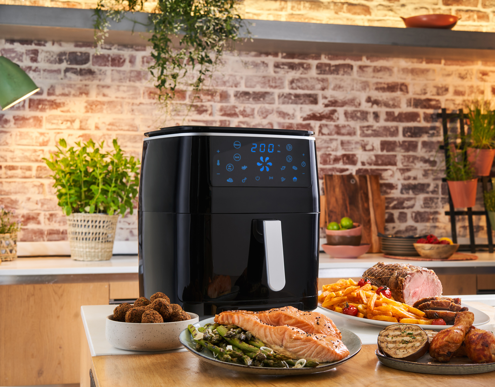Tefal FW201827 Tefal EasyFry 3in1 Digital Air Fryer Grill & Steamer 6.2L - Black thumbnail image