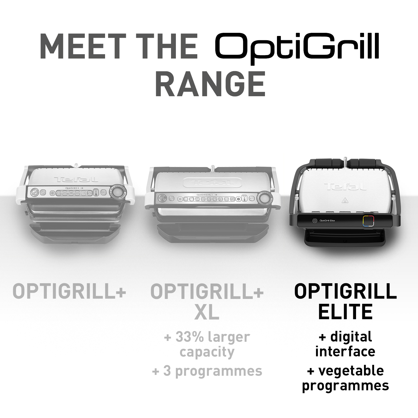 Tefal GC750D40 Health Grill - Black and silver thumbnail image