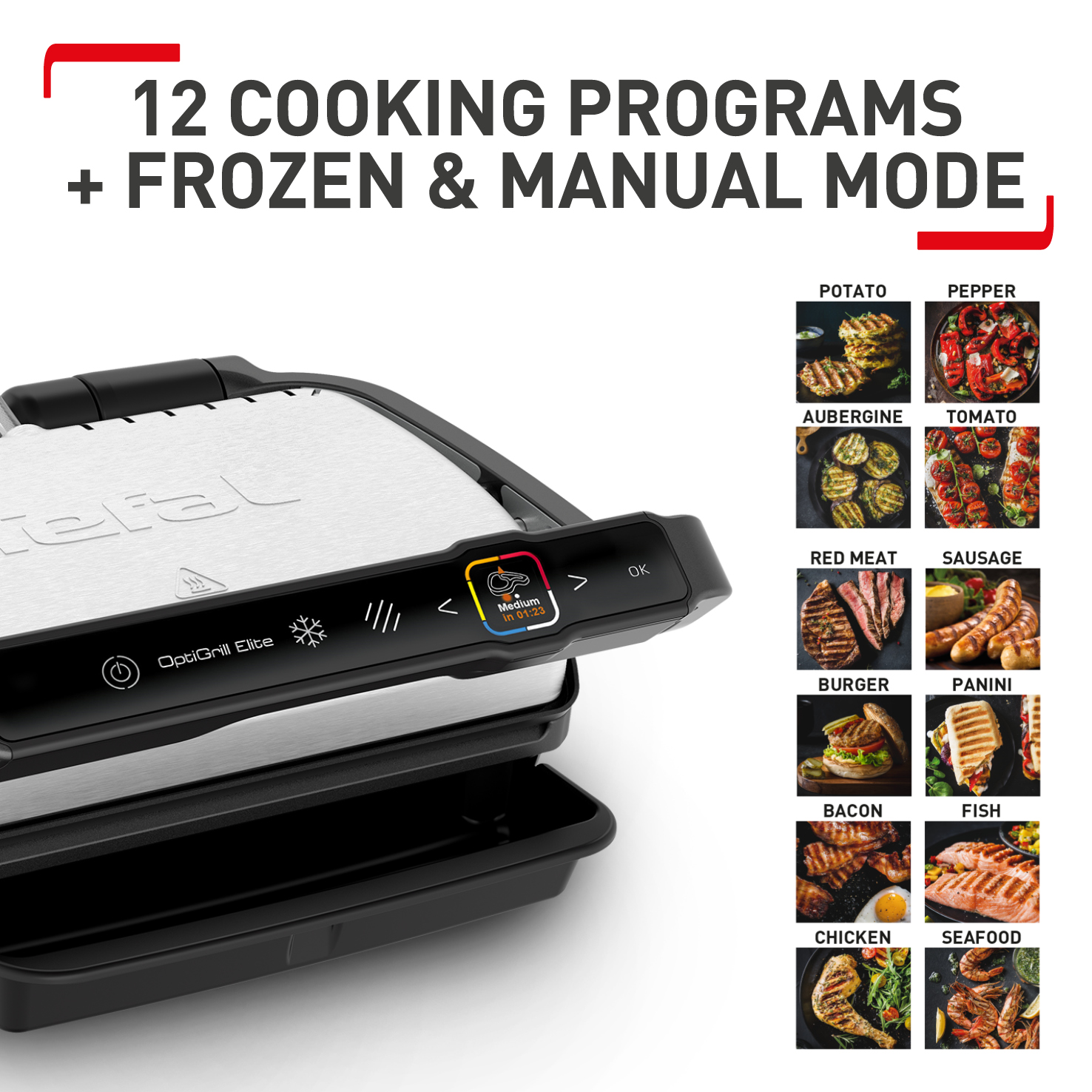 Tefal GC750D40 Health Grill - Black and silver thumbnail image