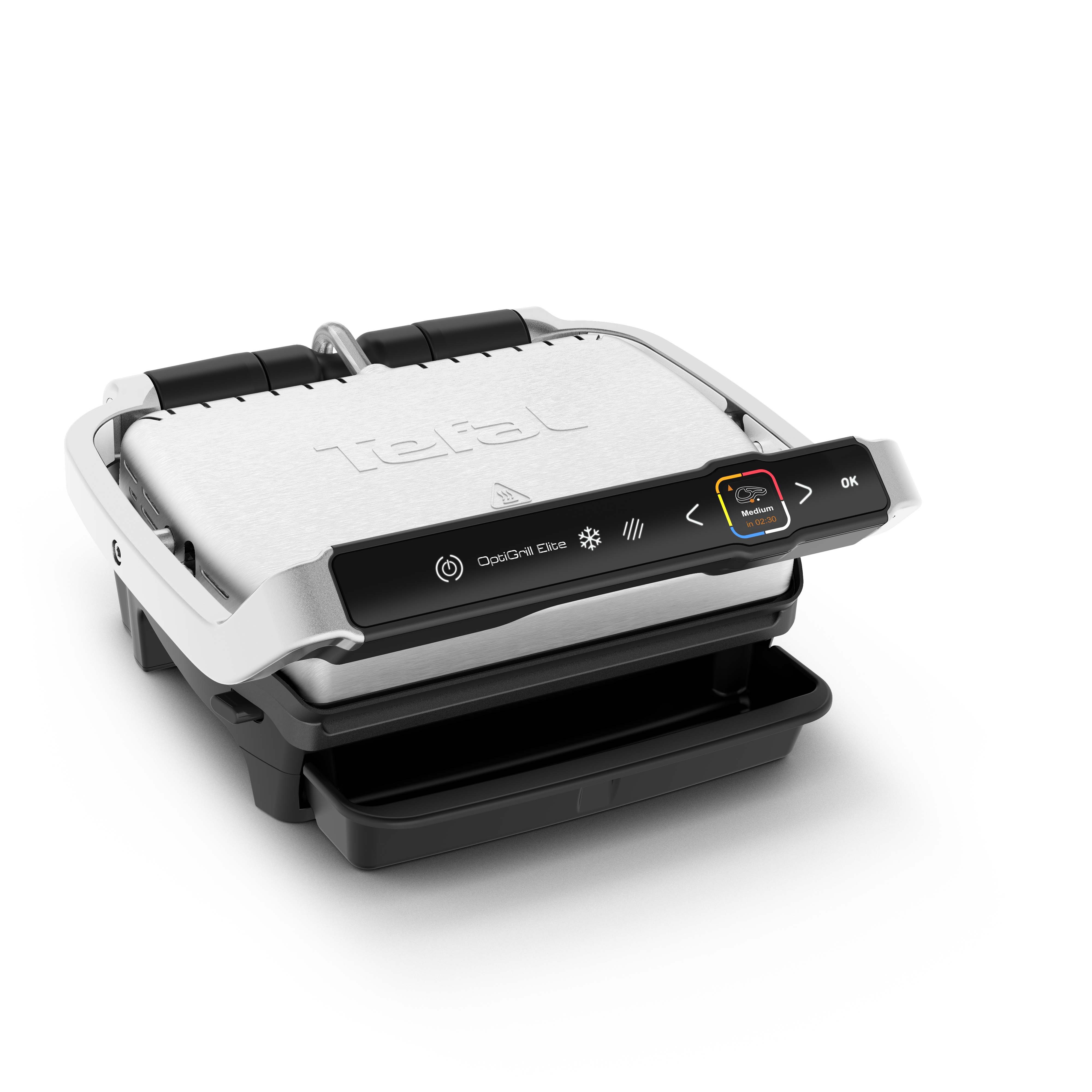 Tefal GC750D40 Health Grill - Black and silver thumbnail image