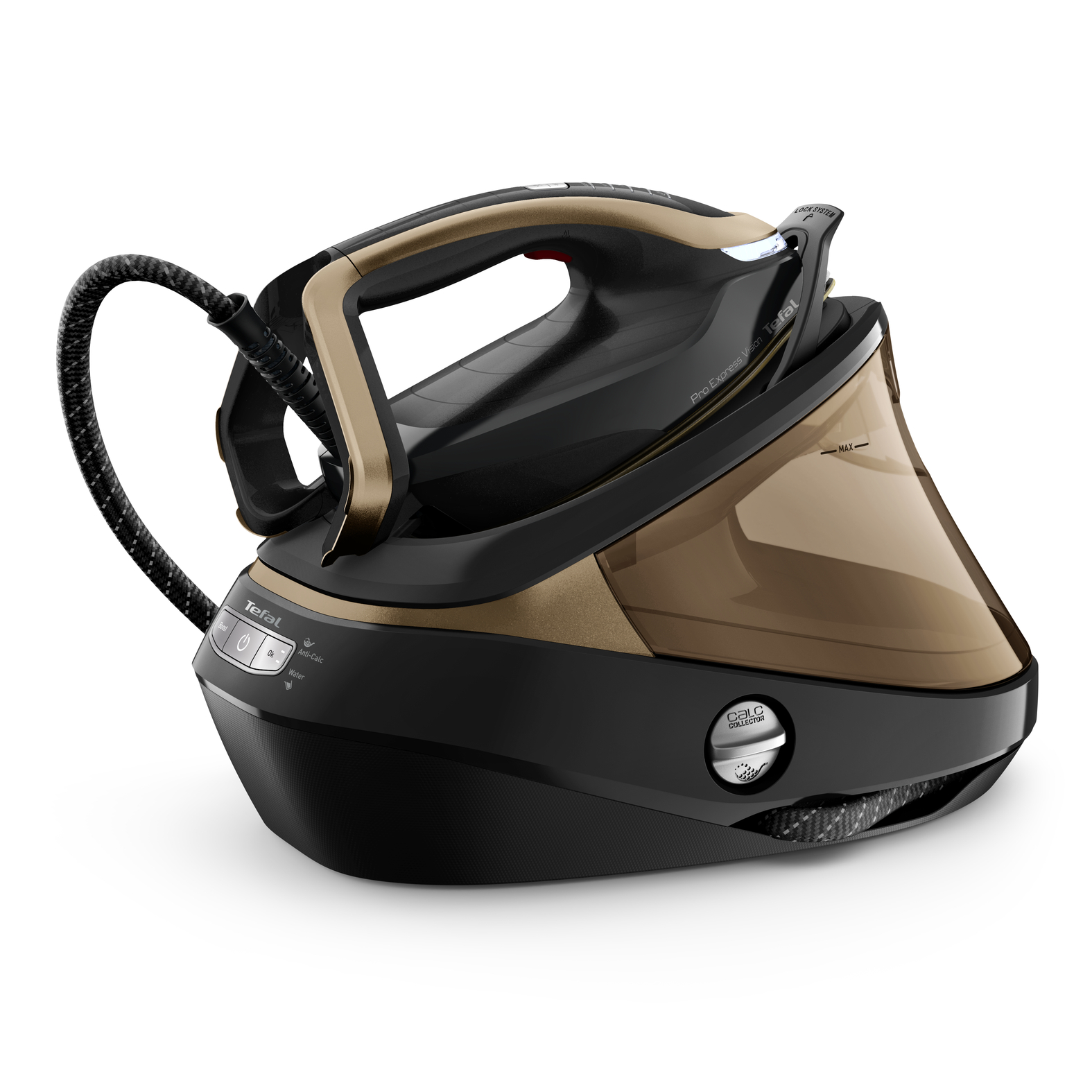 Tefal GV9820G0 Tefal Pro Express Vision Iron - Black & Gold thumbnail image
