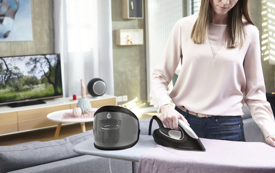 Tefal SV8062G0 Ultimate Pure FV9845 Steam Iron - Black thumbnail image