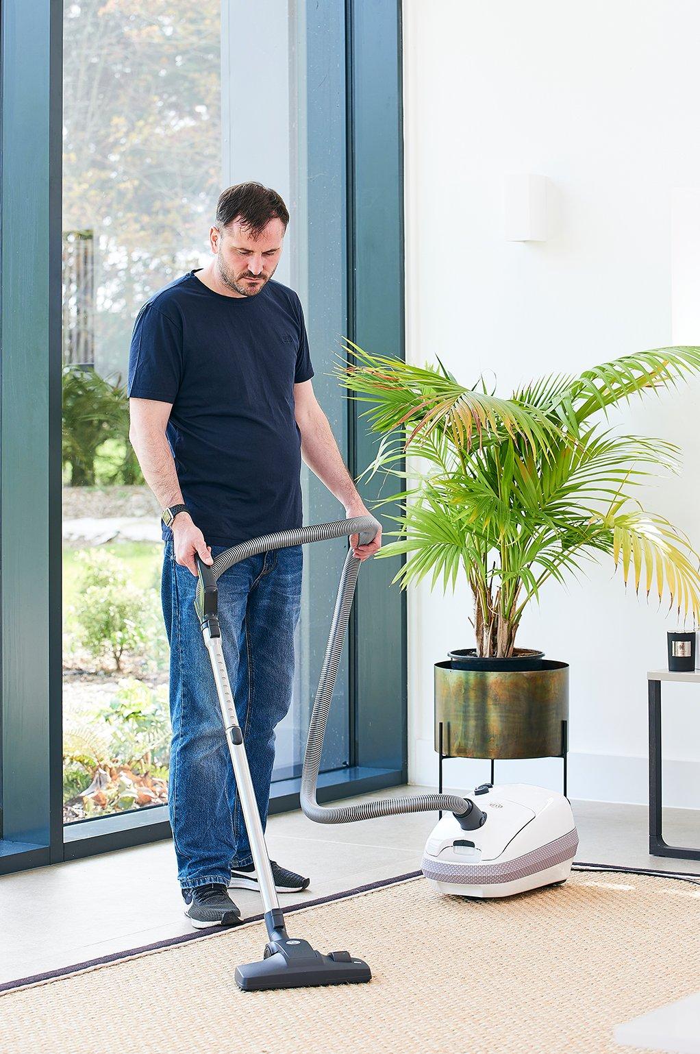 Sebo 92621CI Airbelt E1 Arctic Cylinder Vacuum Cleaner - White thumbnail image