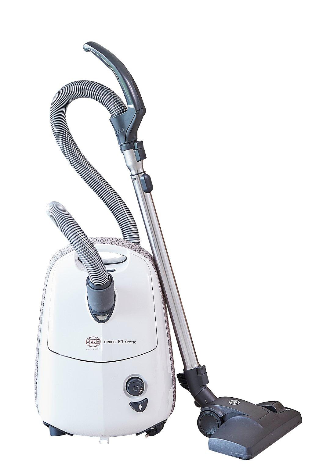 Sebo 92621CI Airbelt E1 Arctic Cylinder Vacuum Cleaner - White thumbnail image